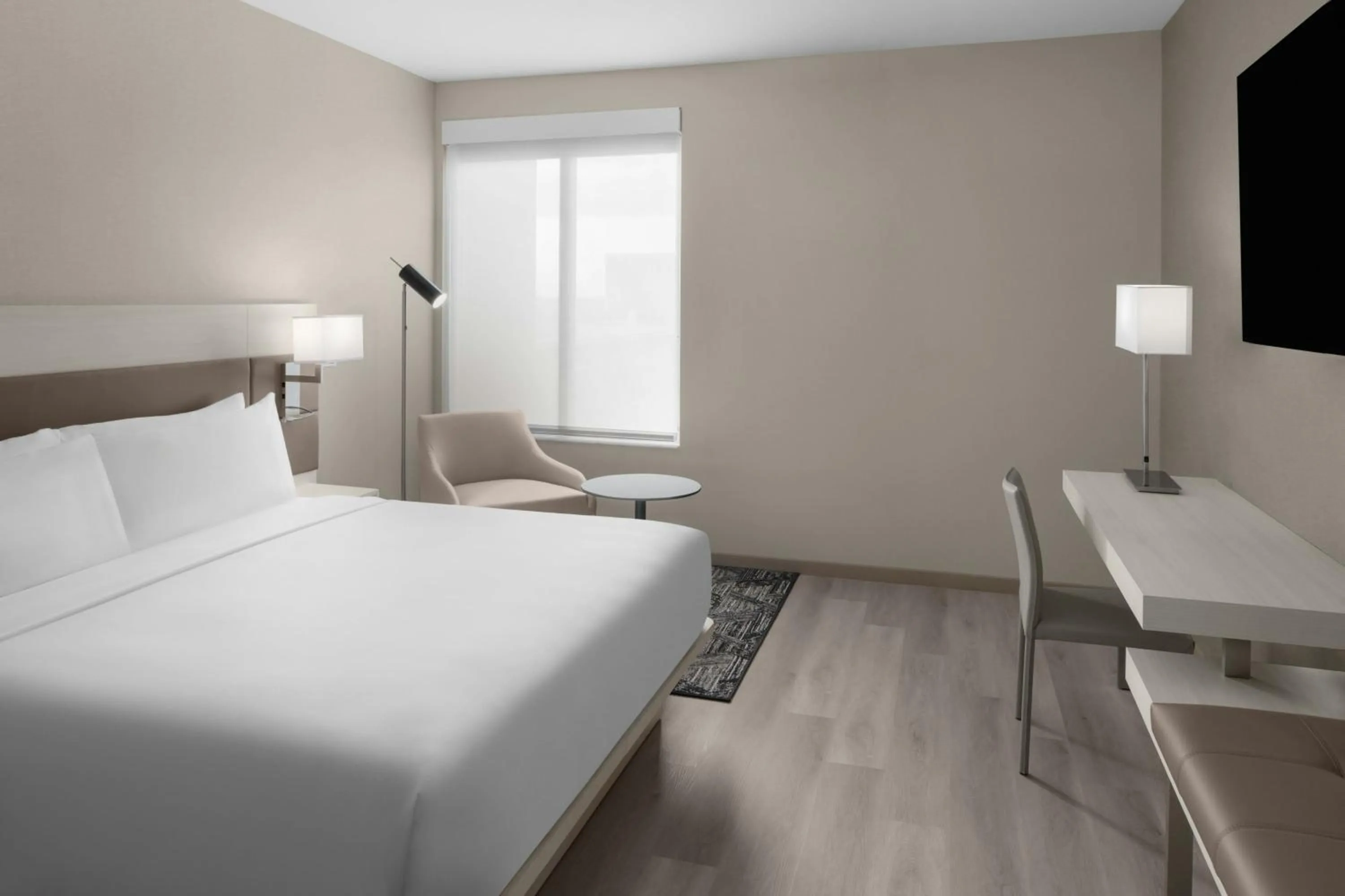 Photo of the whole room, Bed in AC Hotel by Marriott St. Louis Clayton