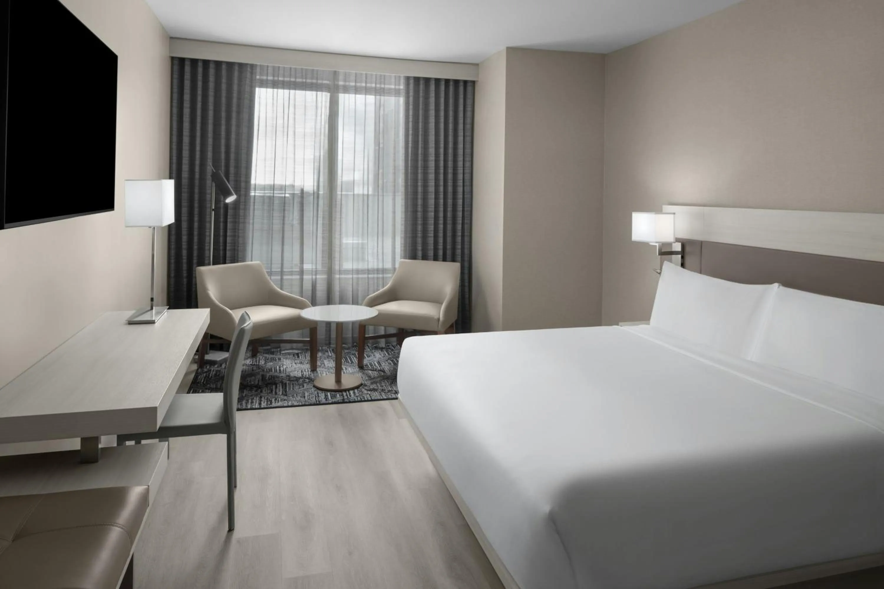 Photo of the whole room, Bed in AC Hotel by Marriott St. Louis Clayton