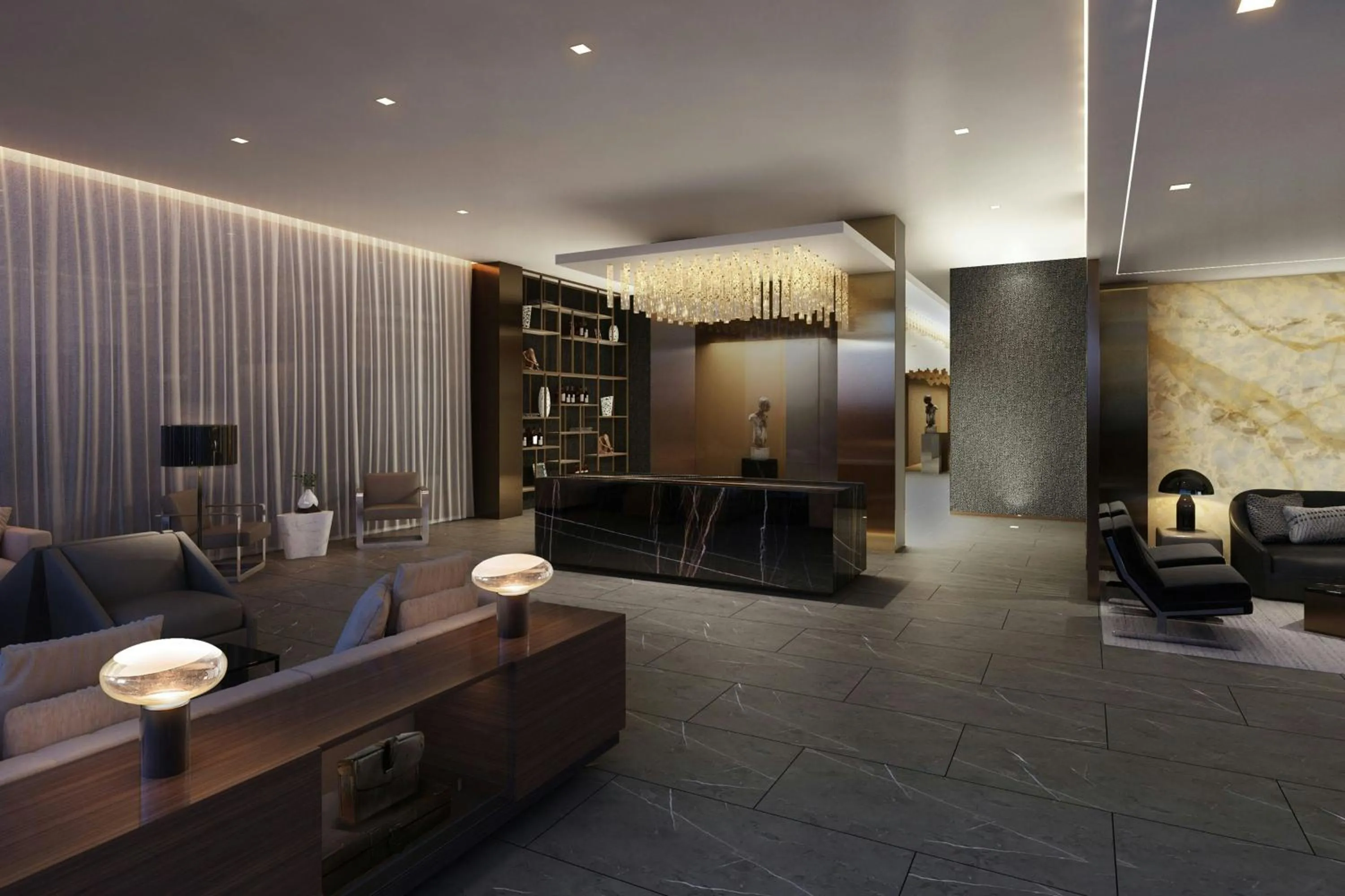 Lobby or reception in AC Hotel by Marriott St. Louis Clayton