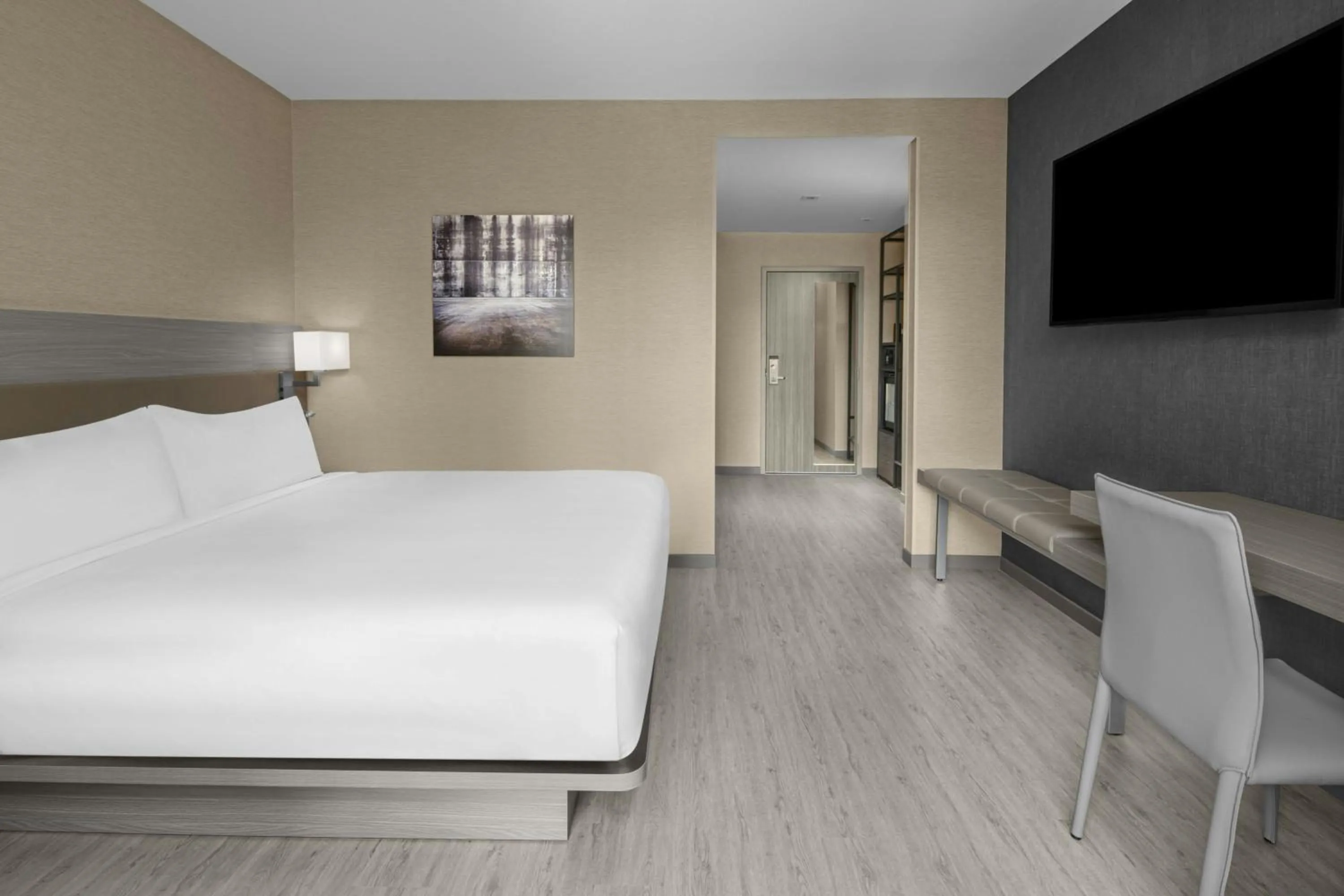 Photo of the whole room, Bed in AC Hotel by Marriott St. Louis Clayton