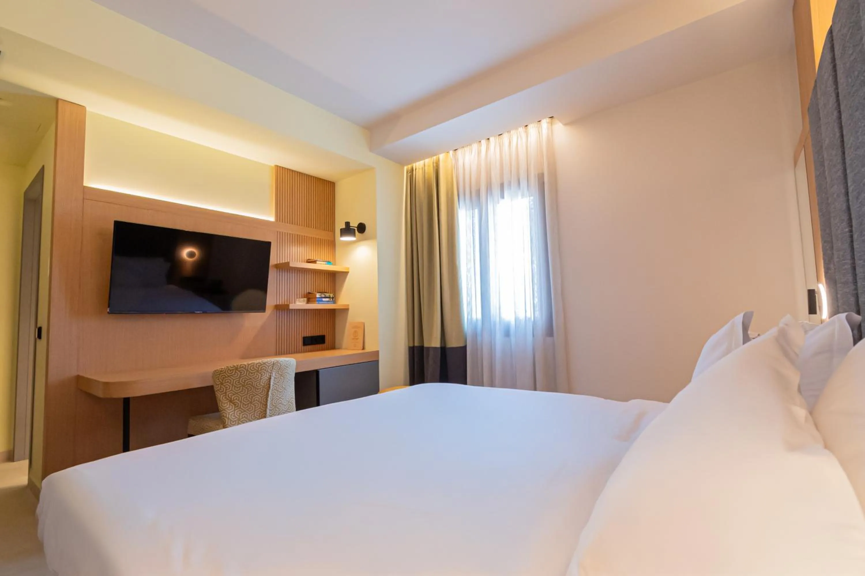 Bed in Sokratis Hotel