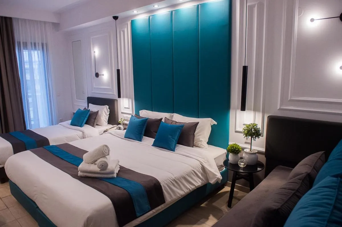 Bed in Sokratis Hotel