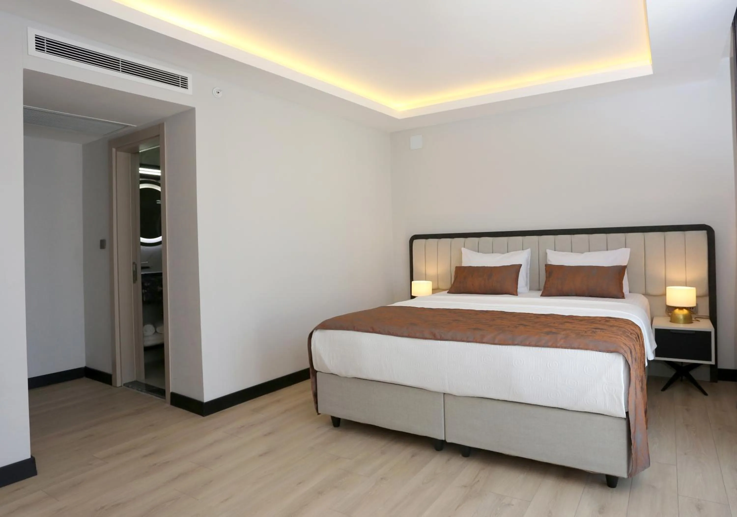 Bed in Petra Hotel Trabzon