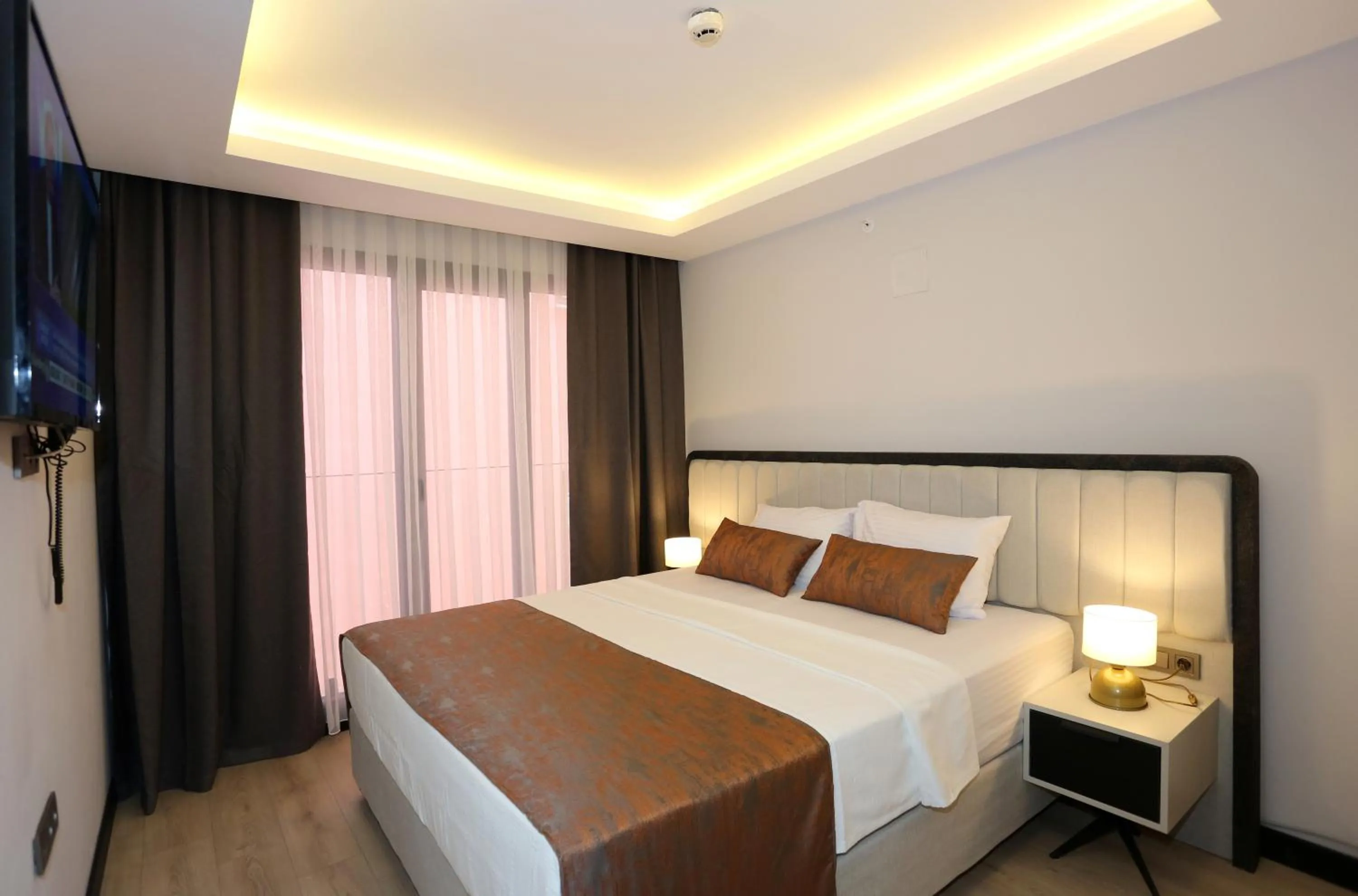 Bed in Petra Hotel Trabzon