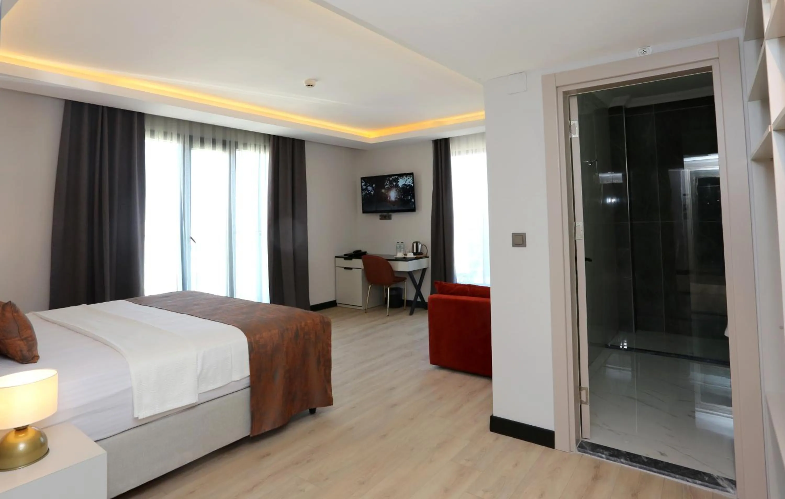 Bed in Petra Hotel Trabzon