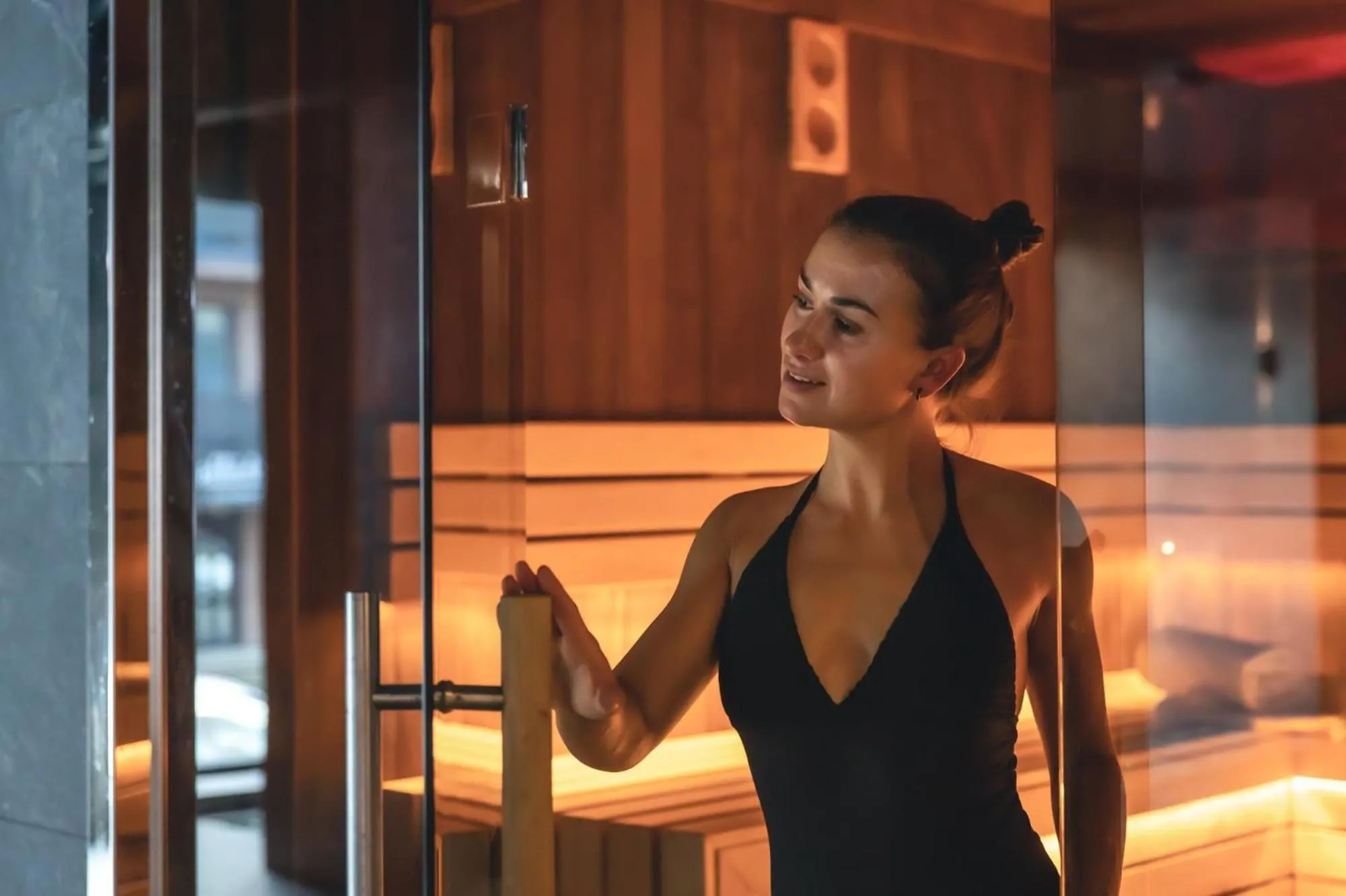 Sauna in Hotel du Bois d'Arlon