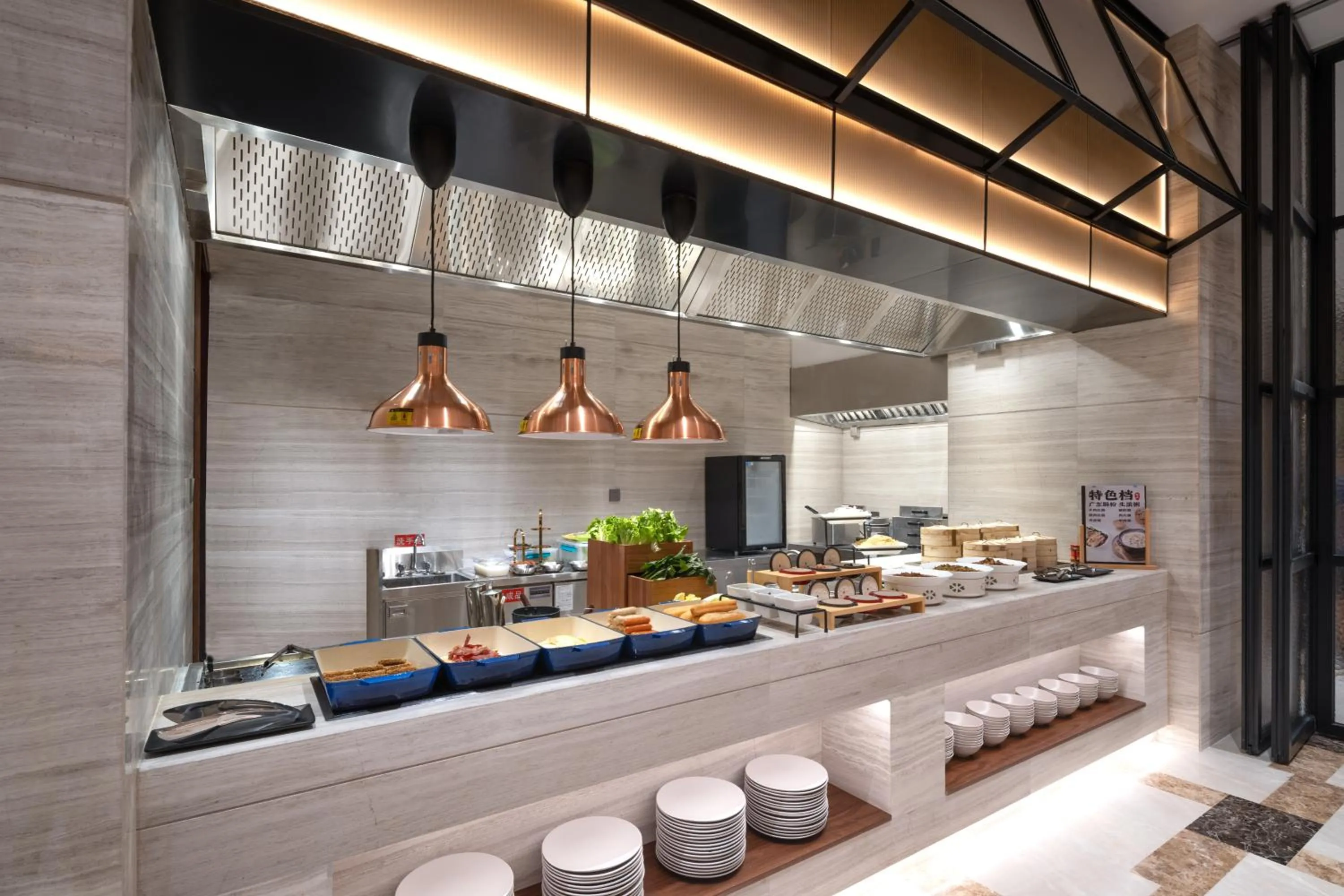 Restaurant/places to eat in SSAW Boutique Hotel Foshan Qiandeng Lake