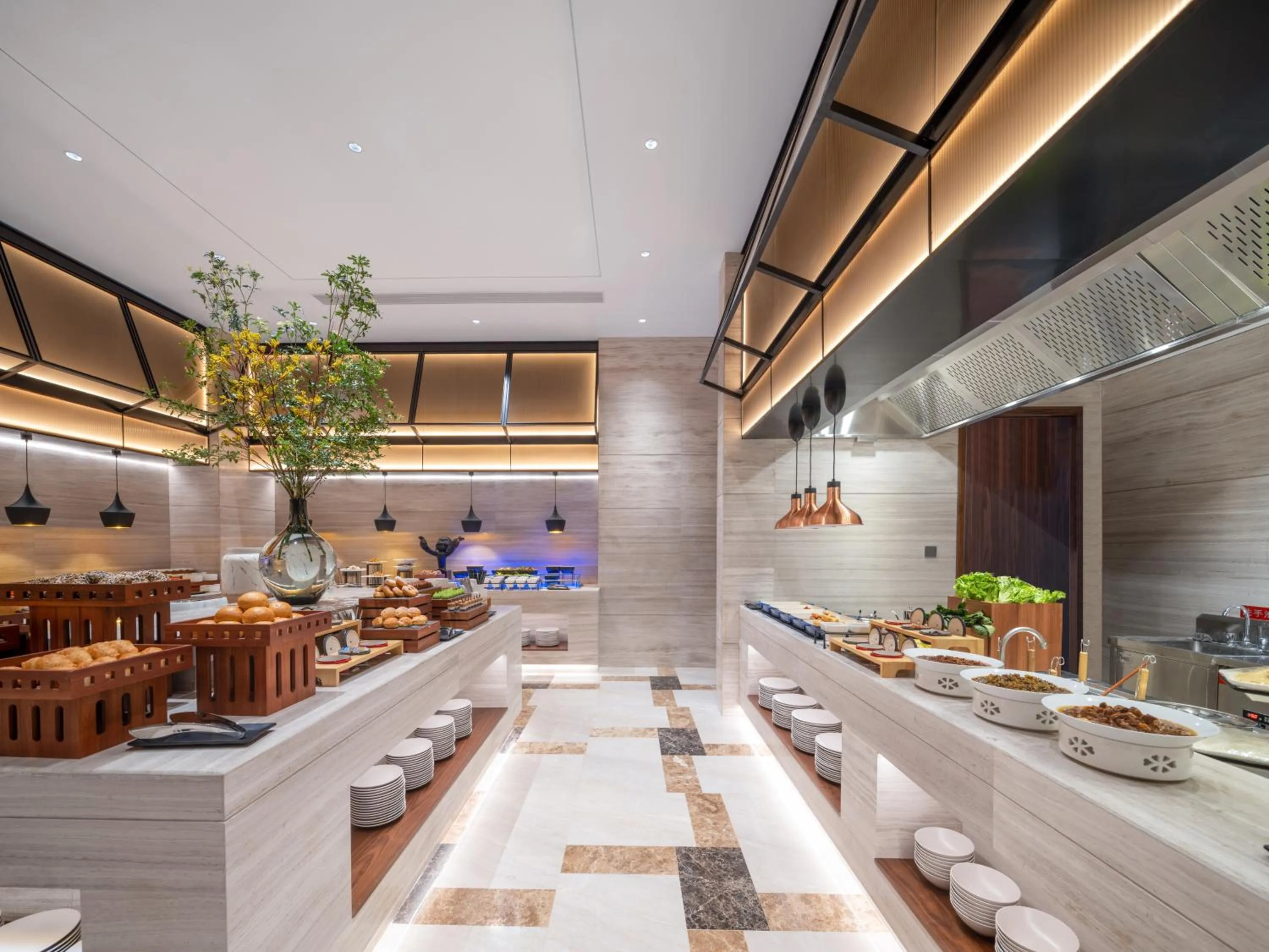 Restaurant/places to eat in SSAW Boutique Hotel Foshan Qiandeng Lake