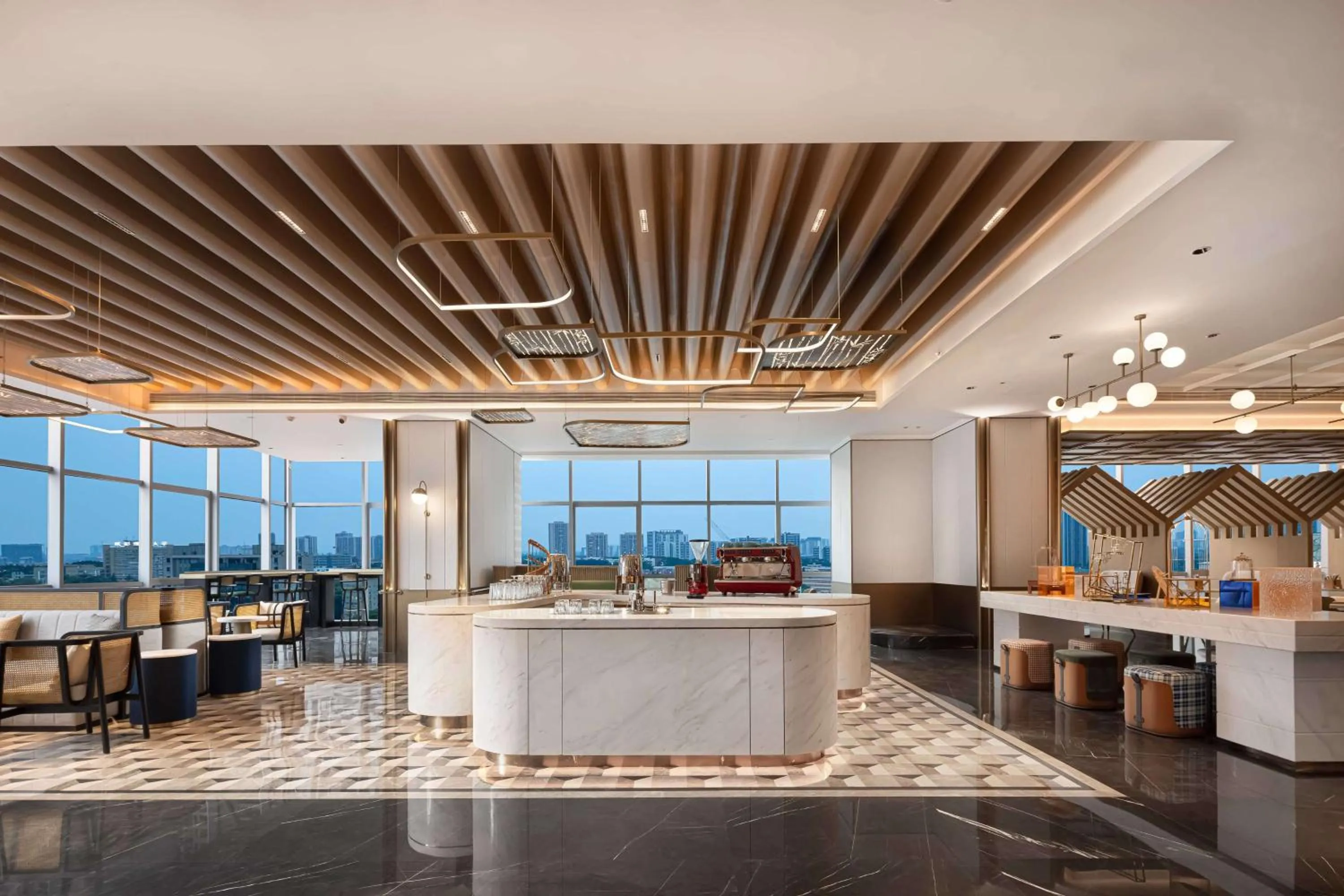 Lobby or reception in Hilton Garden Inn Chengdu Chenghua