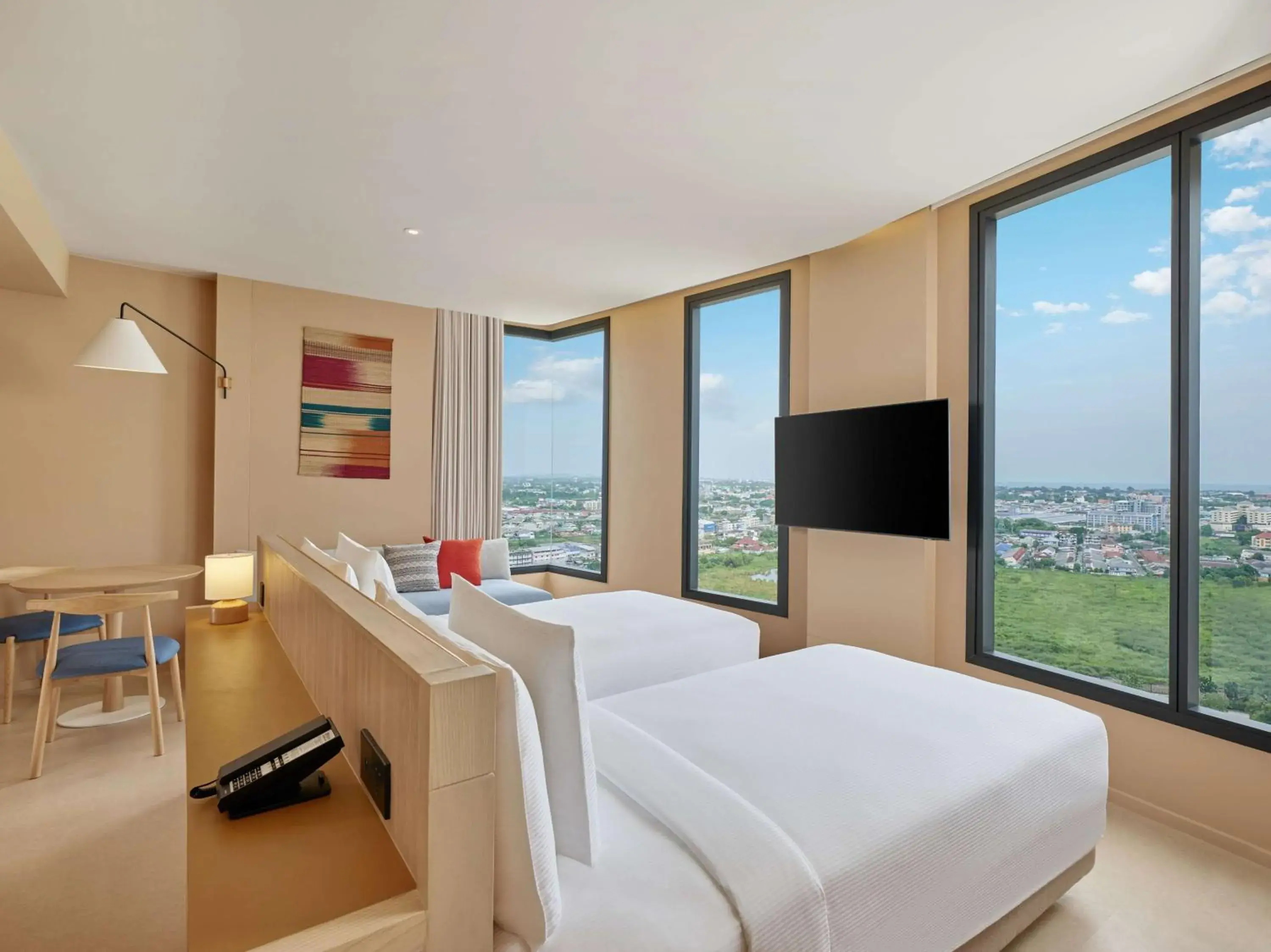 Corner Twin Room in Hilton Garden Inn Rayong Corner Twin Room in Hilton Garden Inn Rayong