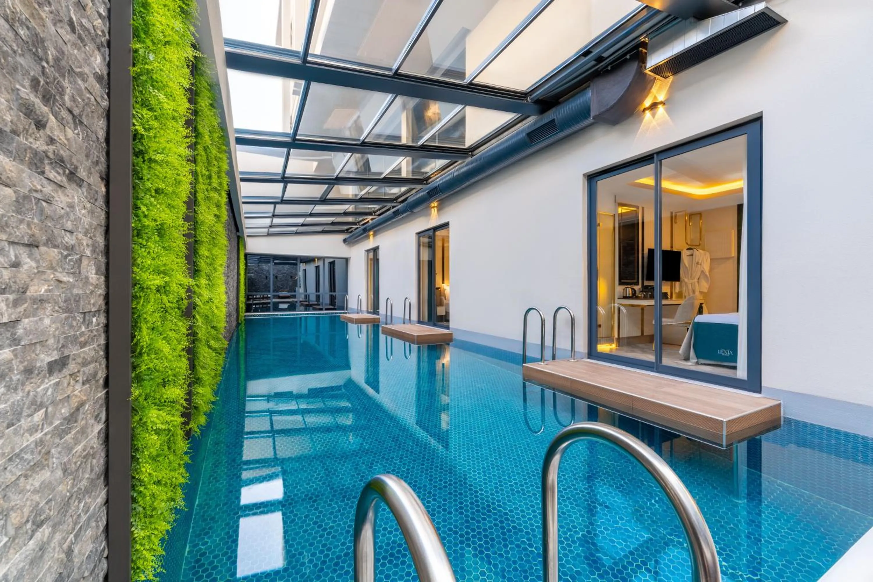 Pool view in Lexia Hotels