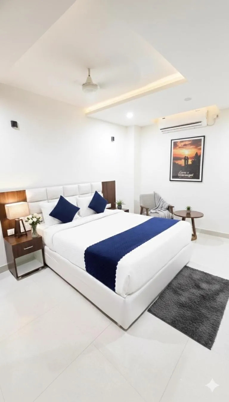 Bed in Hotel SkyLand