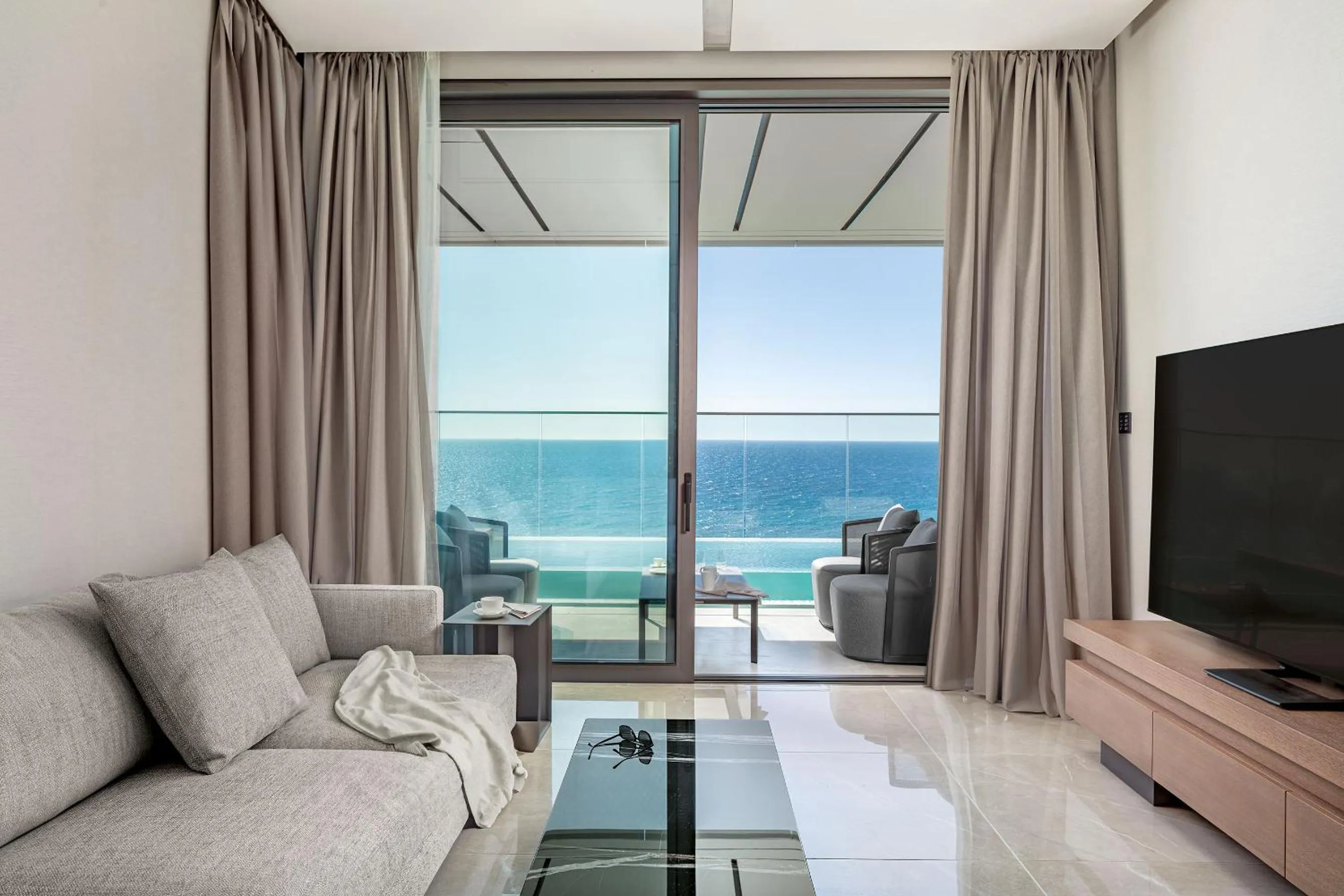 Living room in Amathus Residences