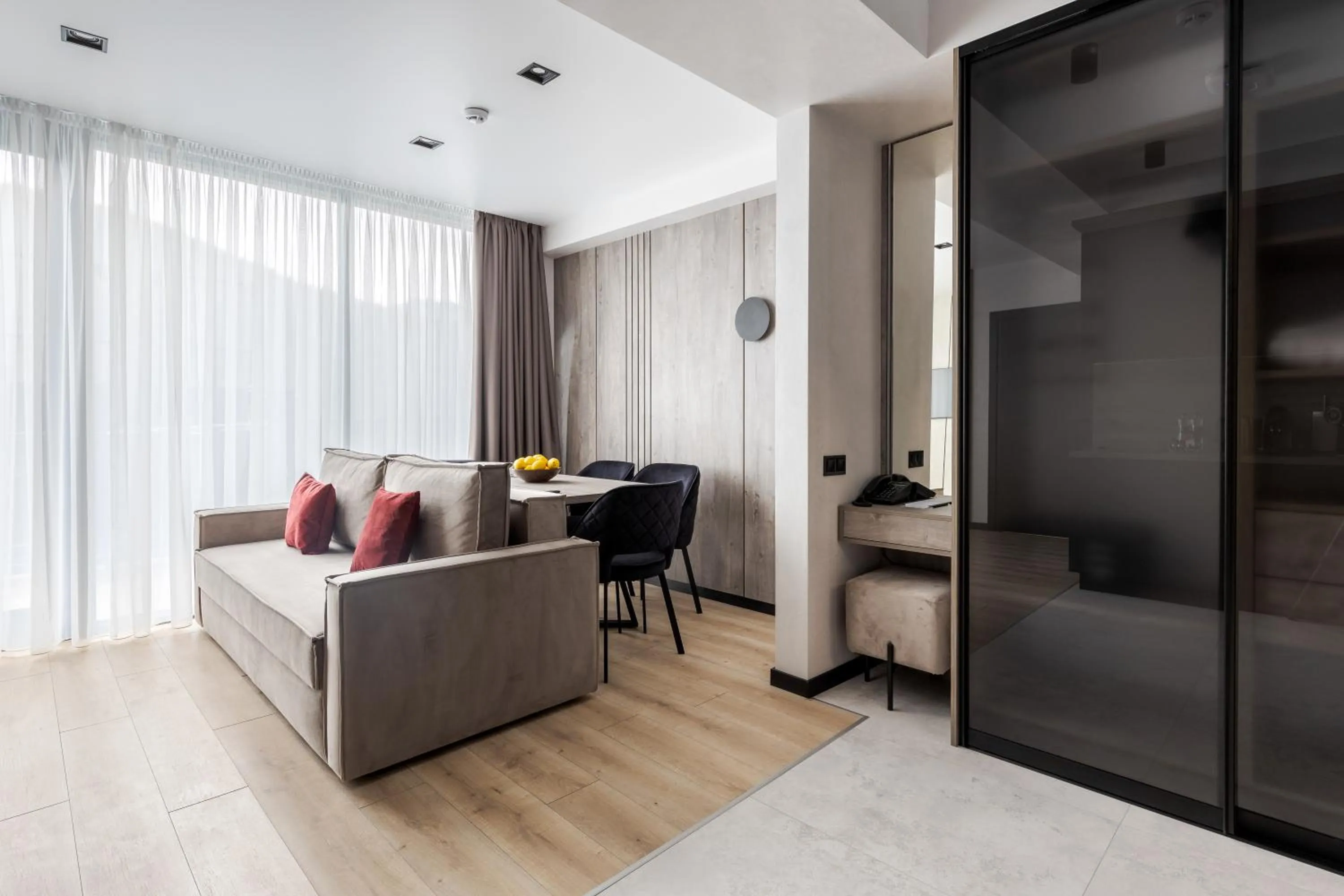 Living room in Glacier Premium Apartments