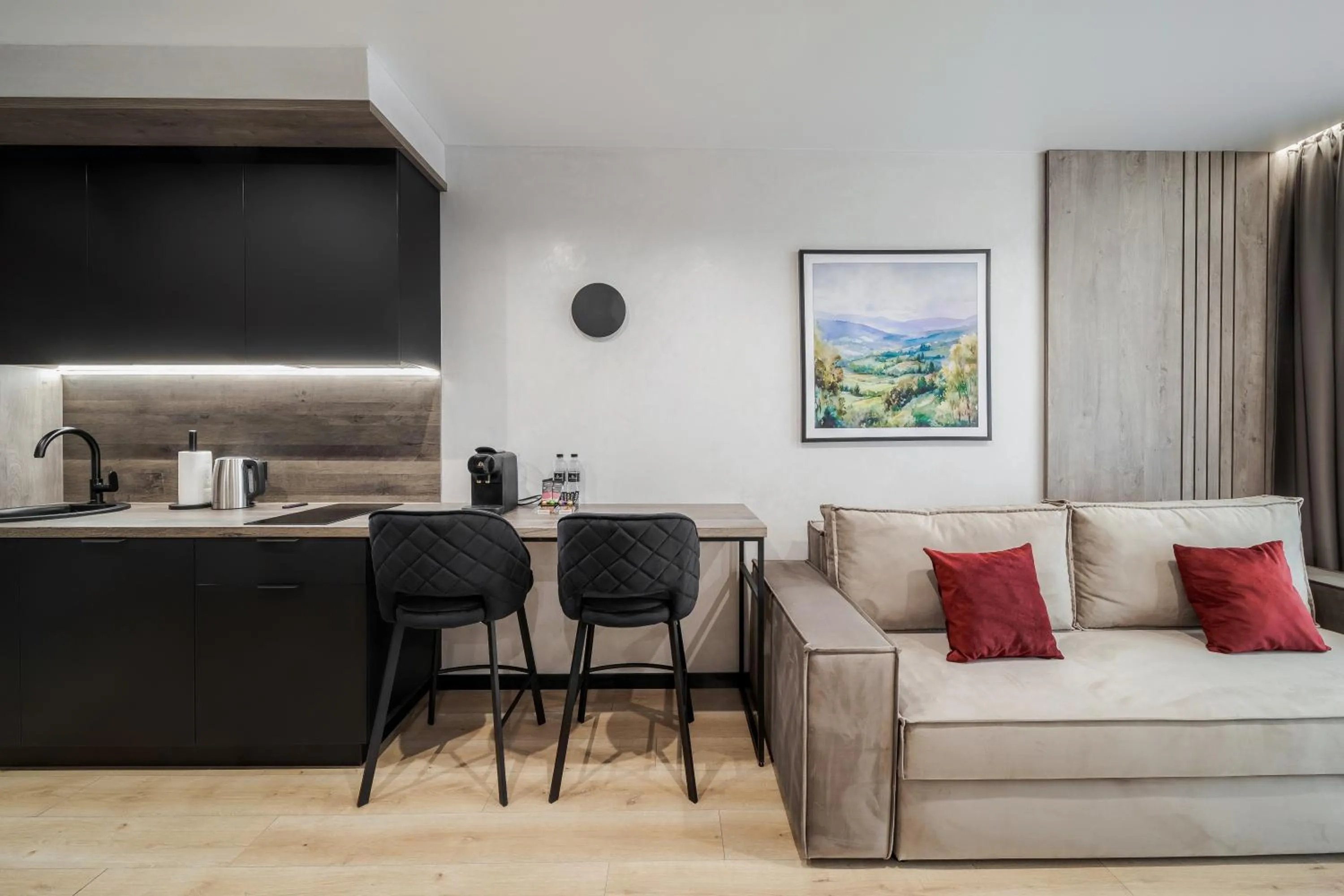 Living room in Glacier Premium Apartments