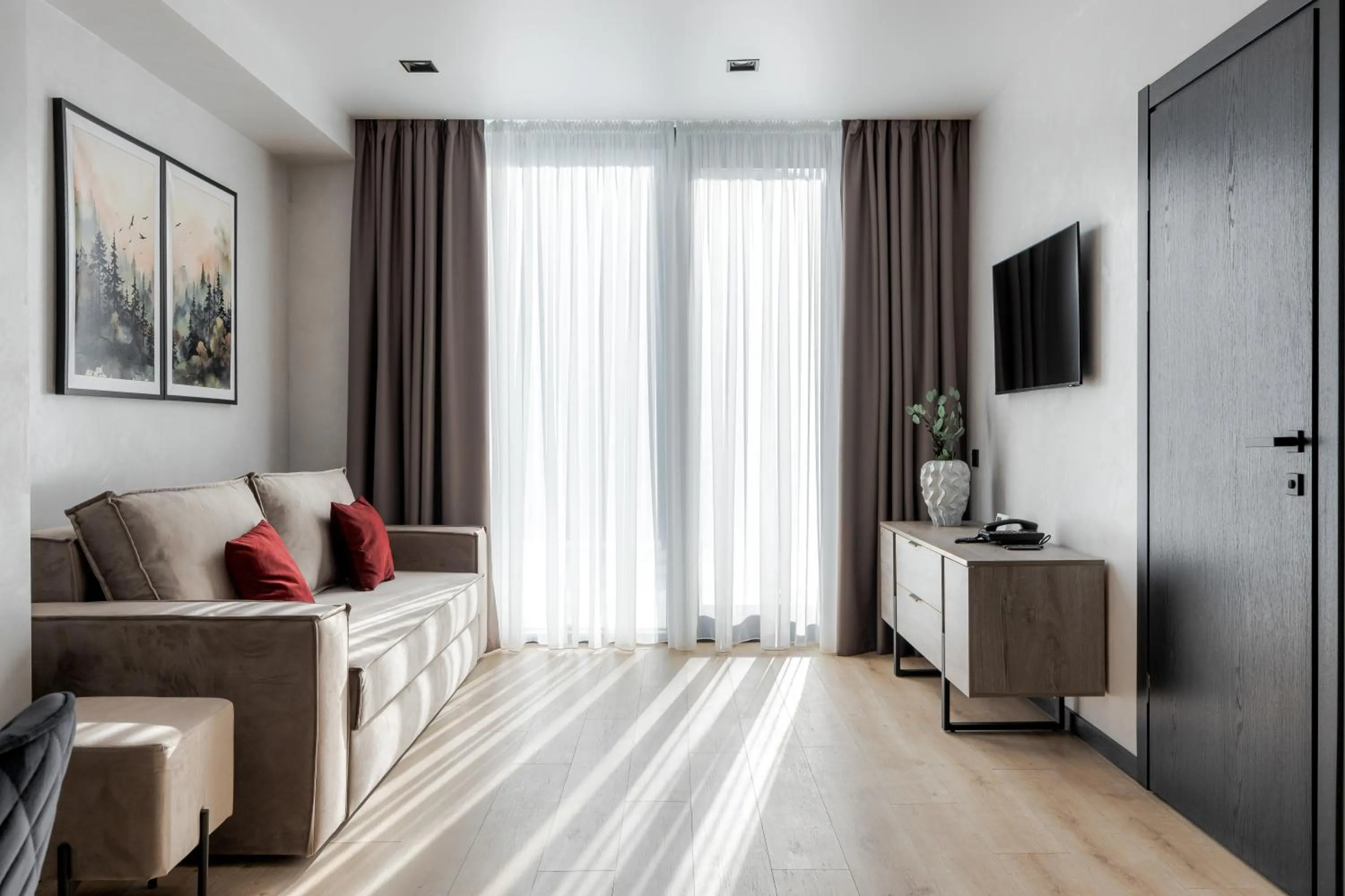 Living room in Glacier Premium Apartments