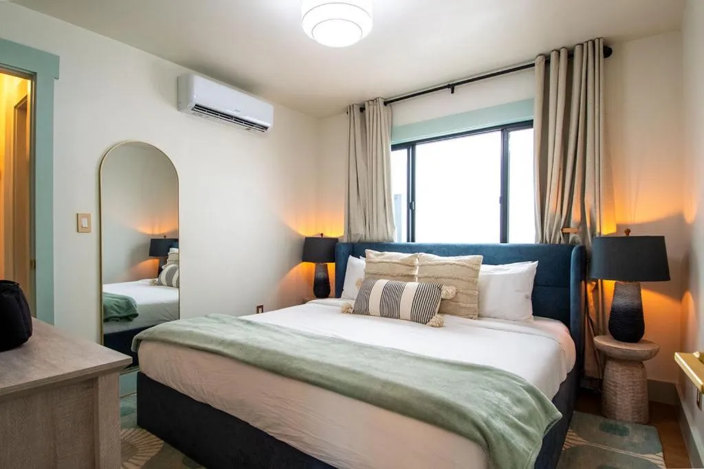 Bed in The Boardwalk Hotel