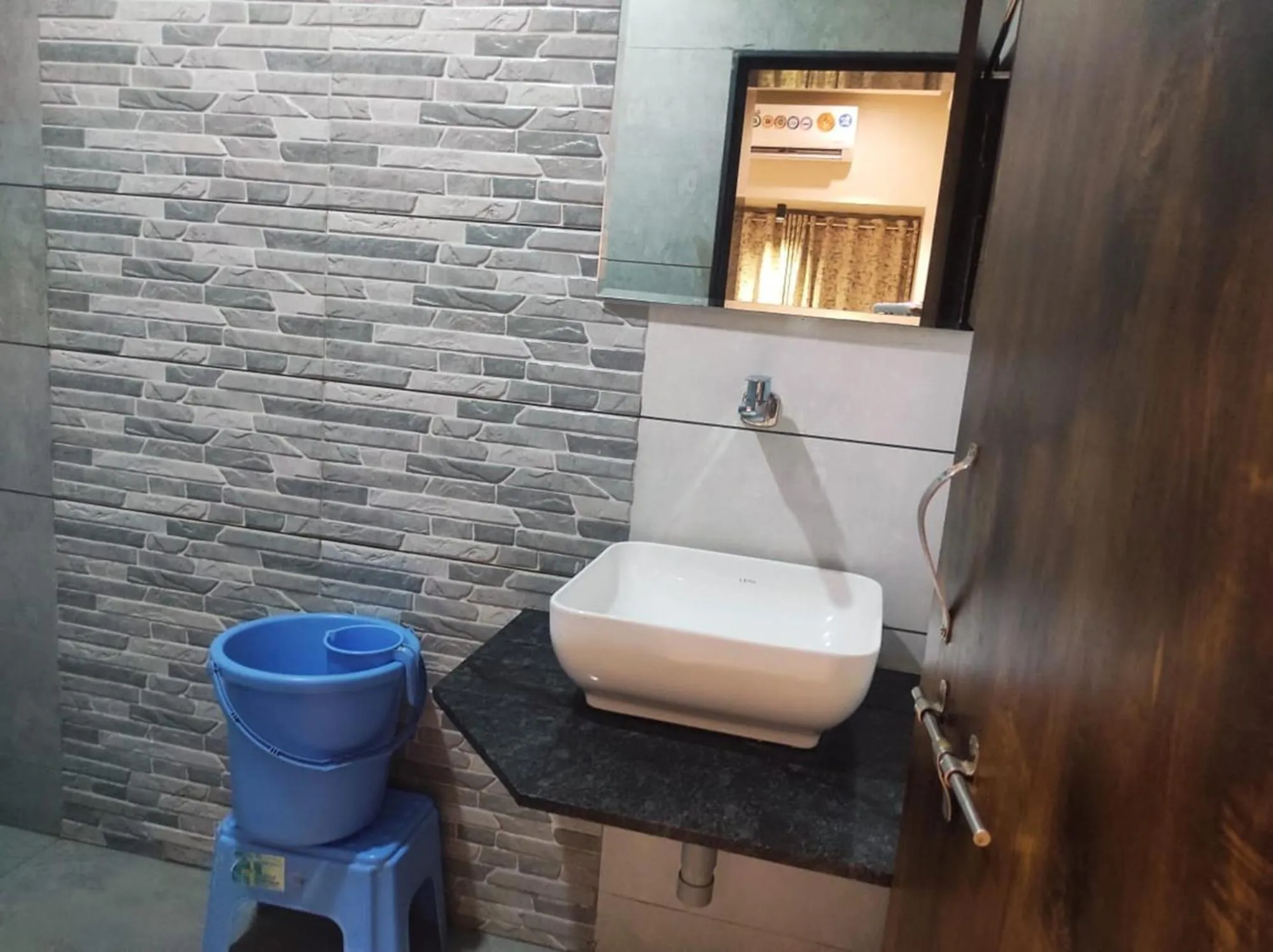 Bathroom in Hotel Vrindavan Deluxe Kolhapur NEAR CENTRAL BUS STAND