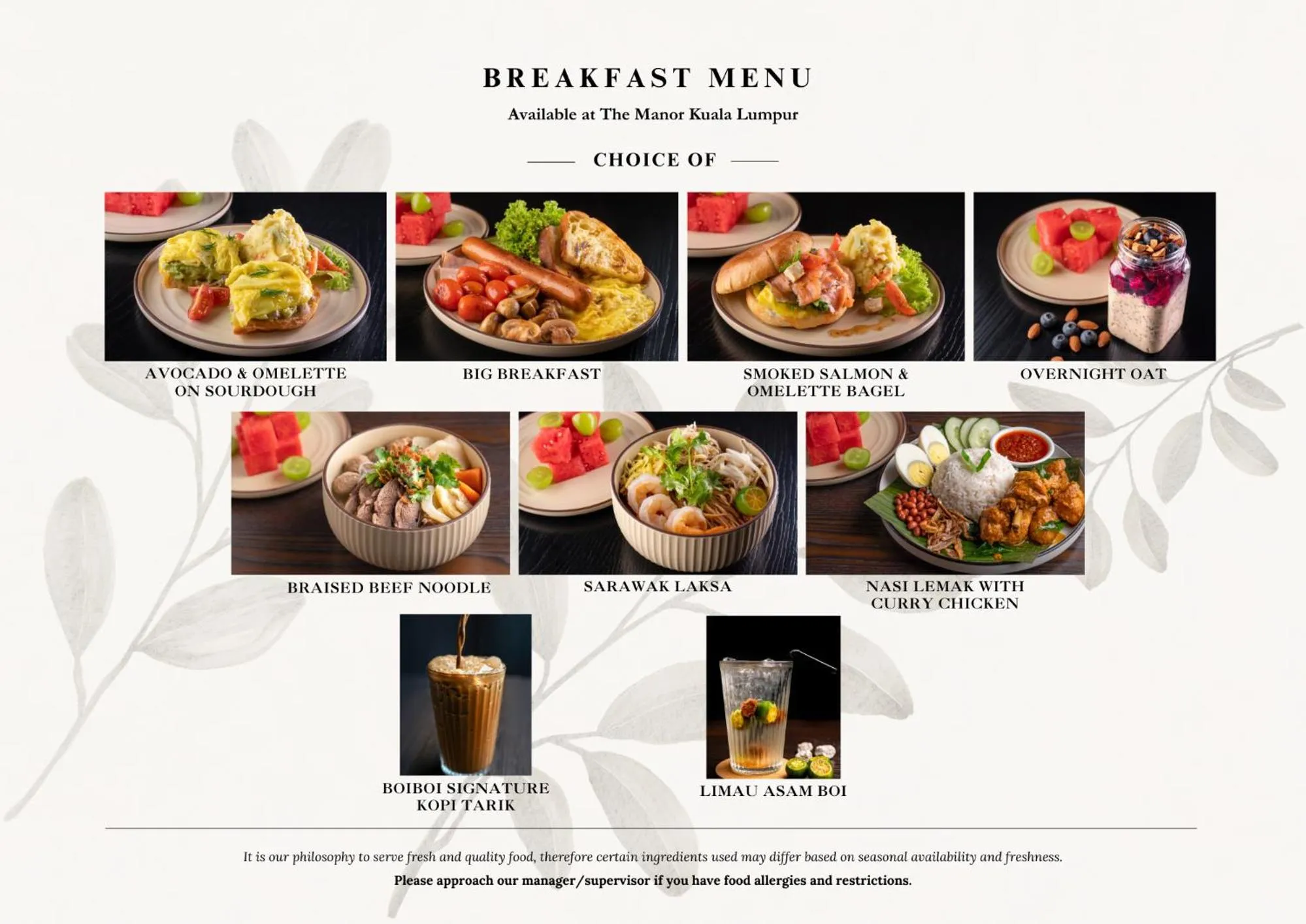 Breakfast in The Manor Serviced Residence by Canopy Lives