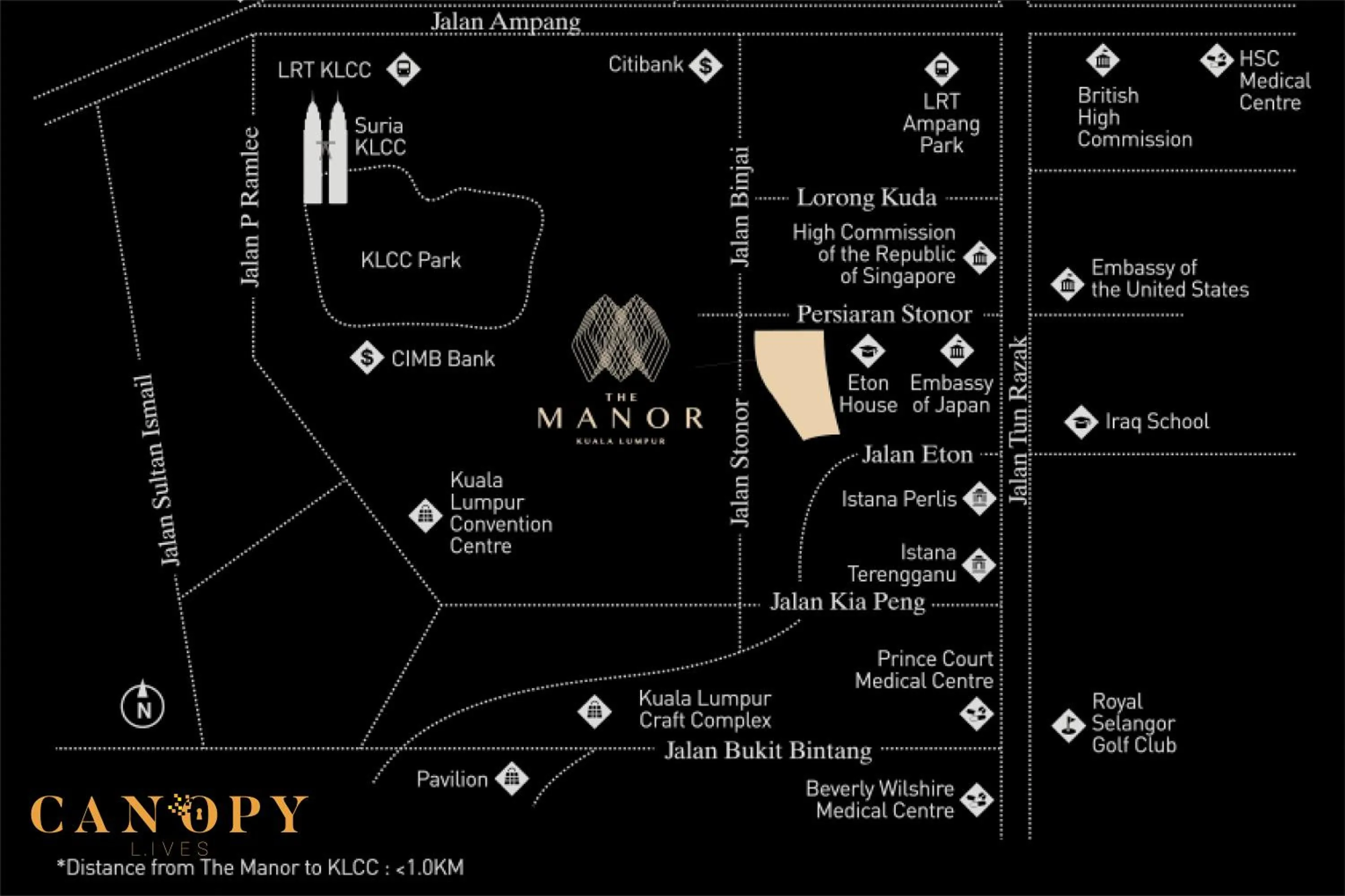 Location in The Manor Serviced Residence by Canopy Lives