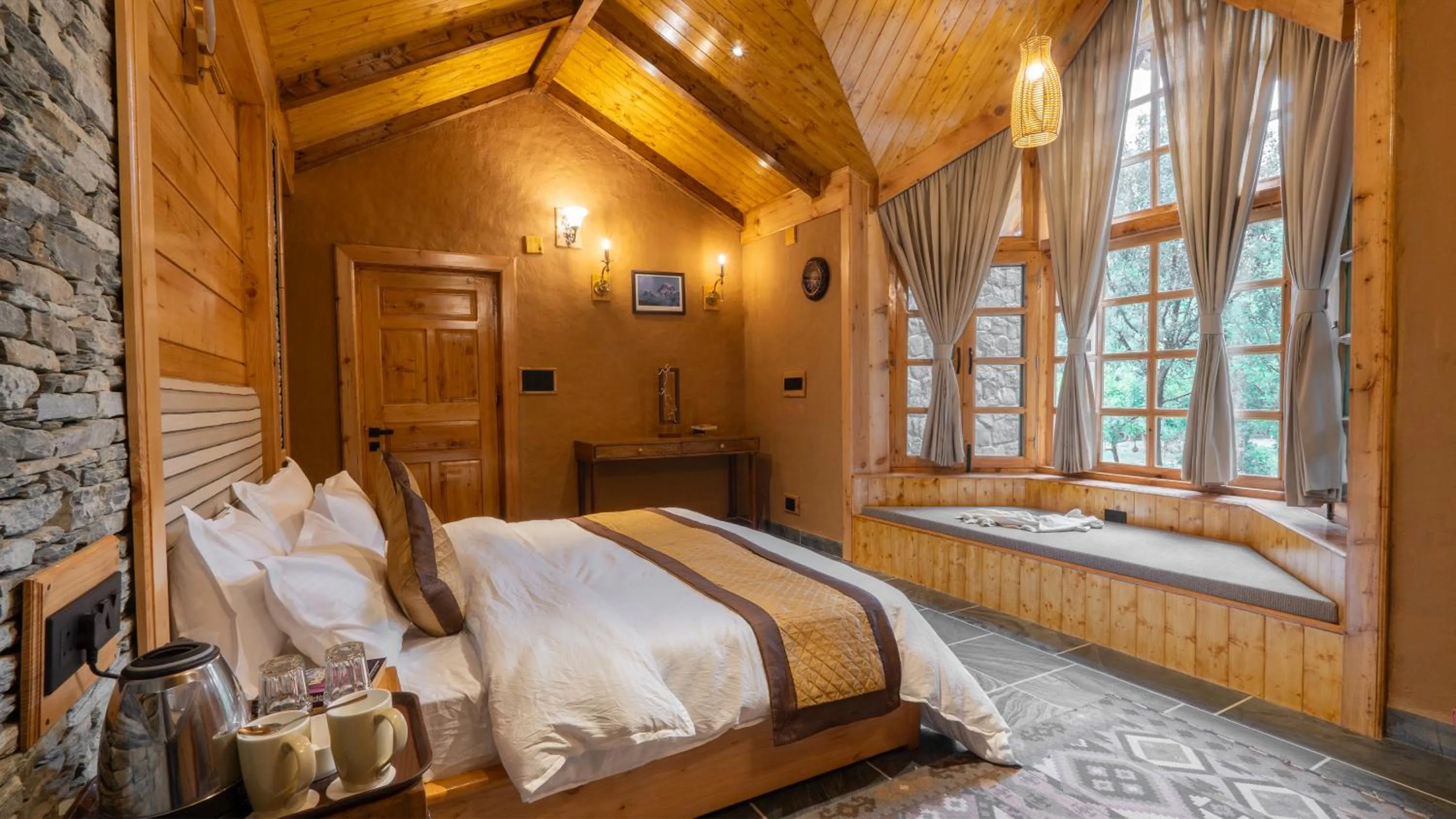 Bedroom in Somvan Chalet by Mick-Hans