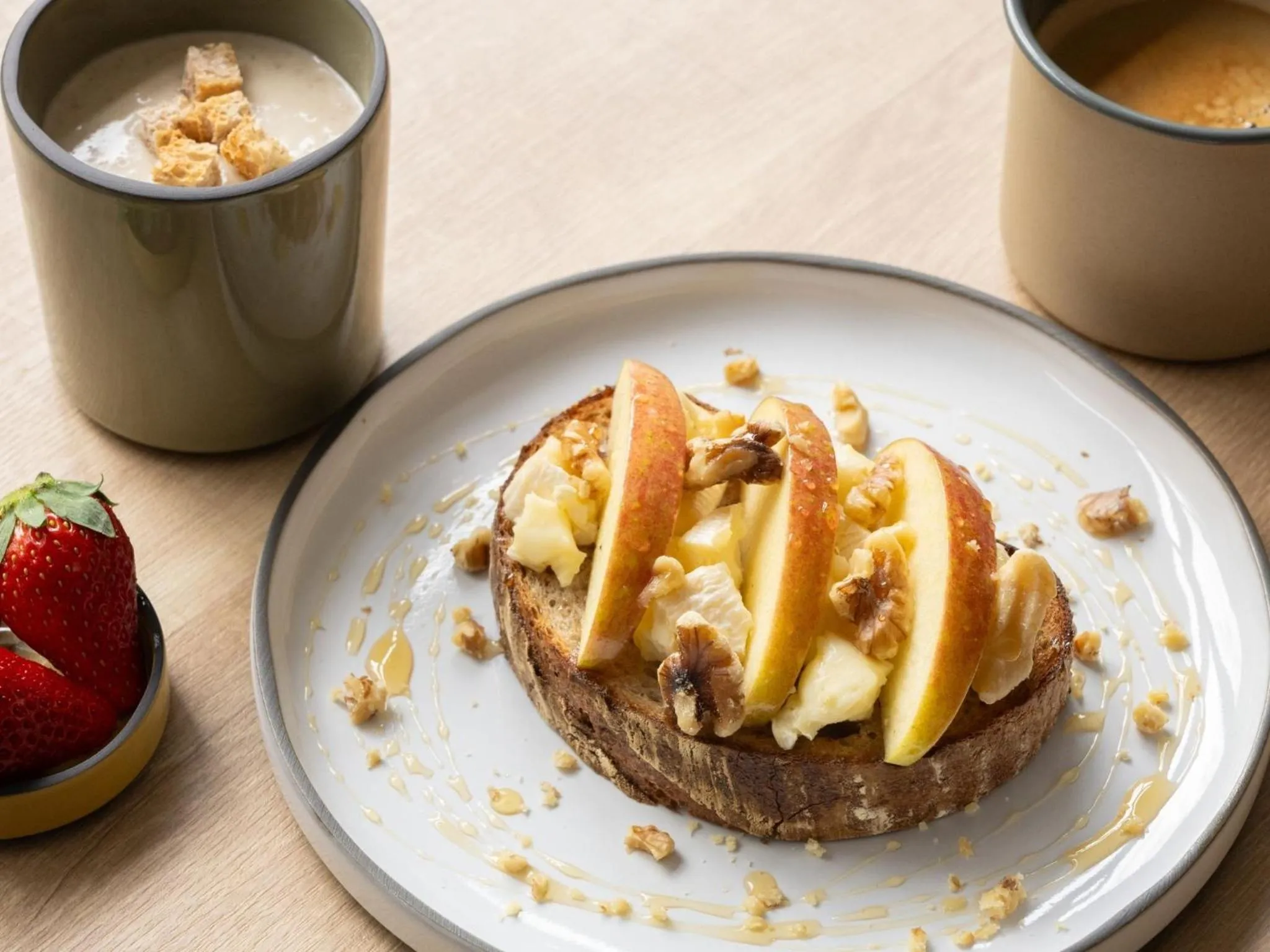 Breakfast in hotel anddoggy Kyoto Nijo