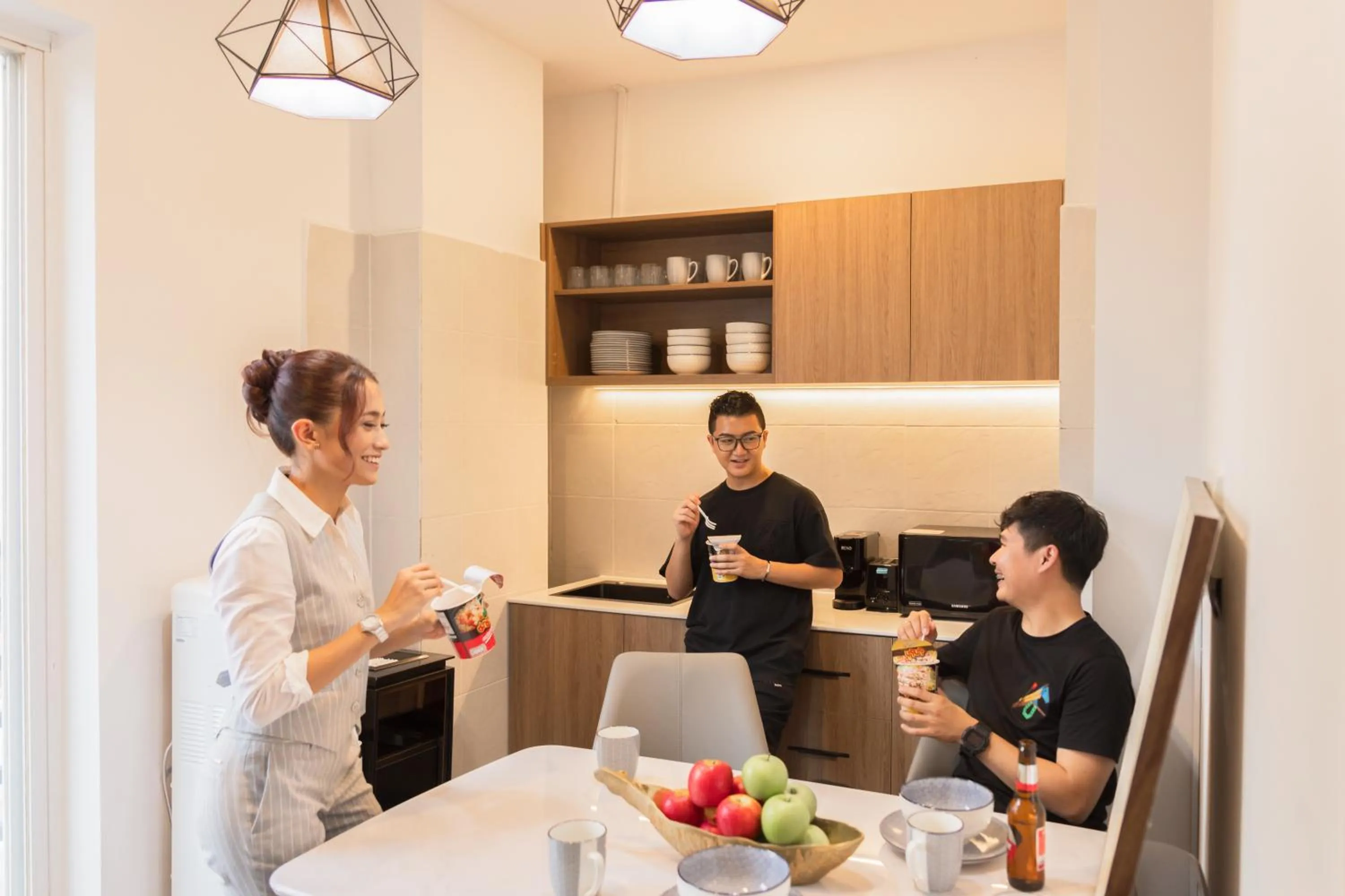 Communal kitchen in WH Hotel 310