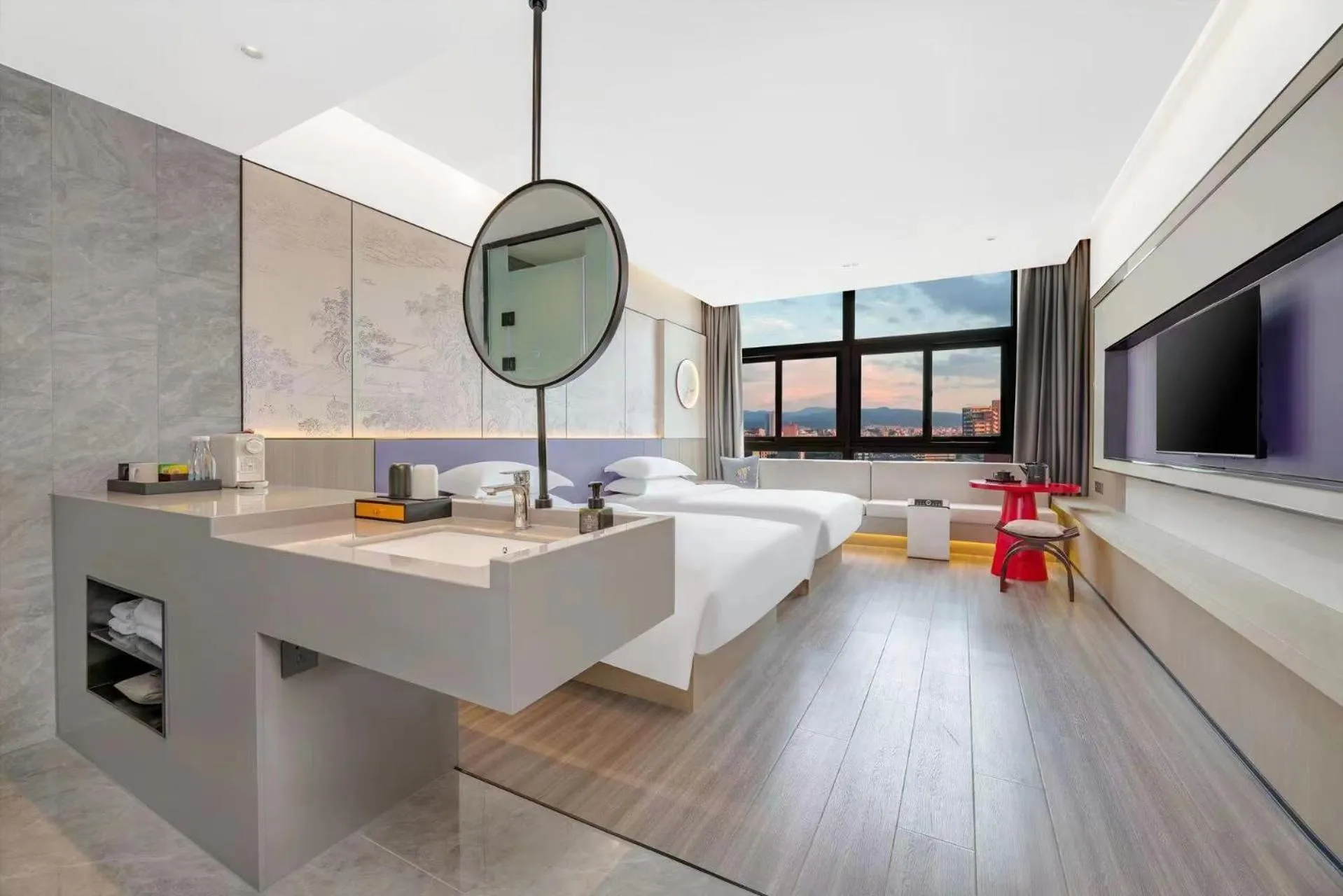 Photo of the whole room in New Century Mansion Hotel Cixi Guanhaiwei