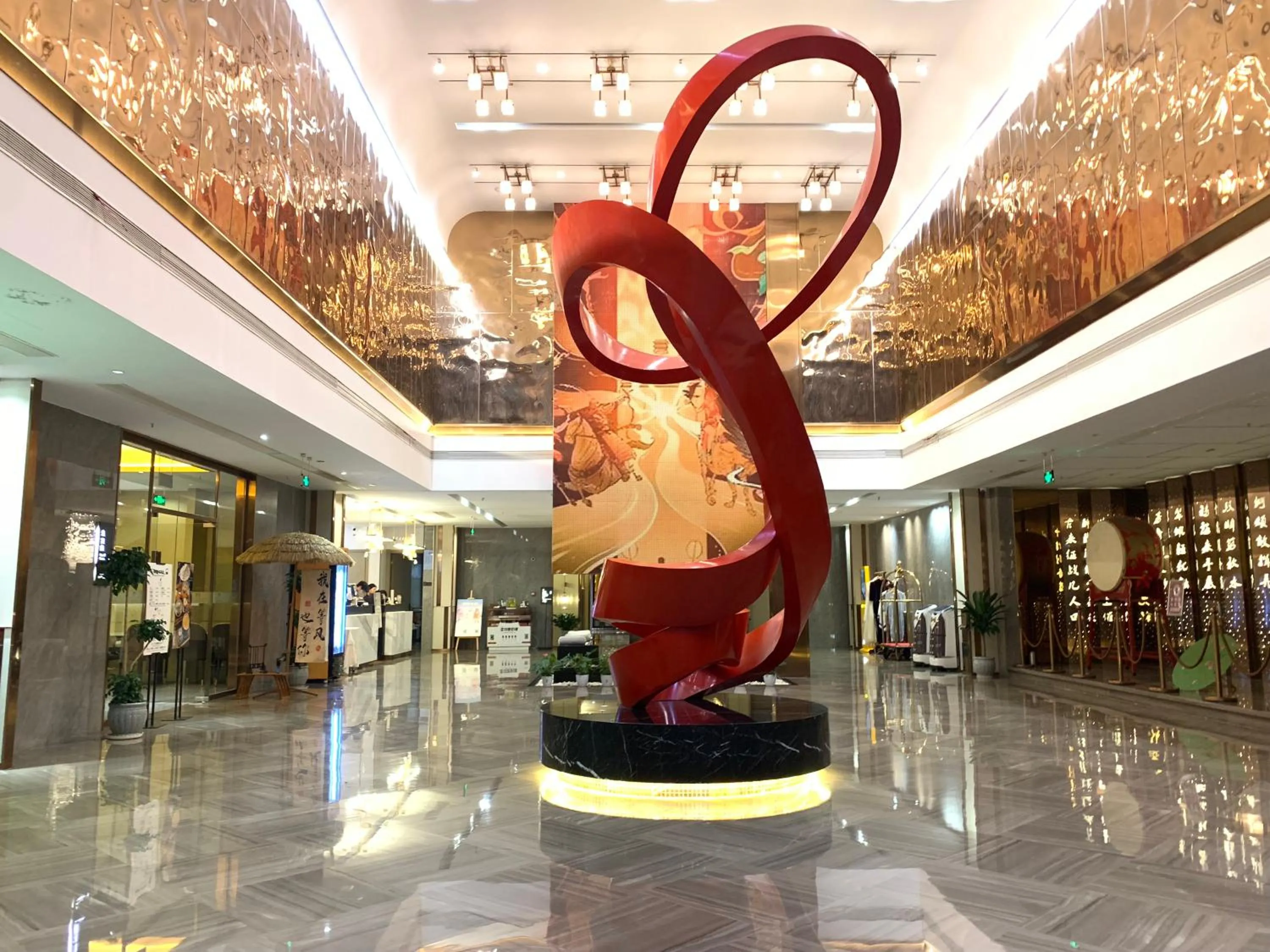 Decorative detail in New Century Mansion Hotel Cixi Guanhaiwei