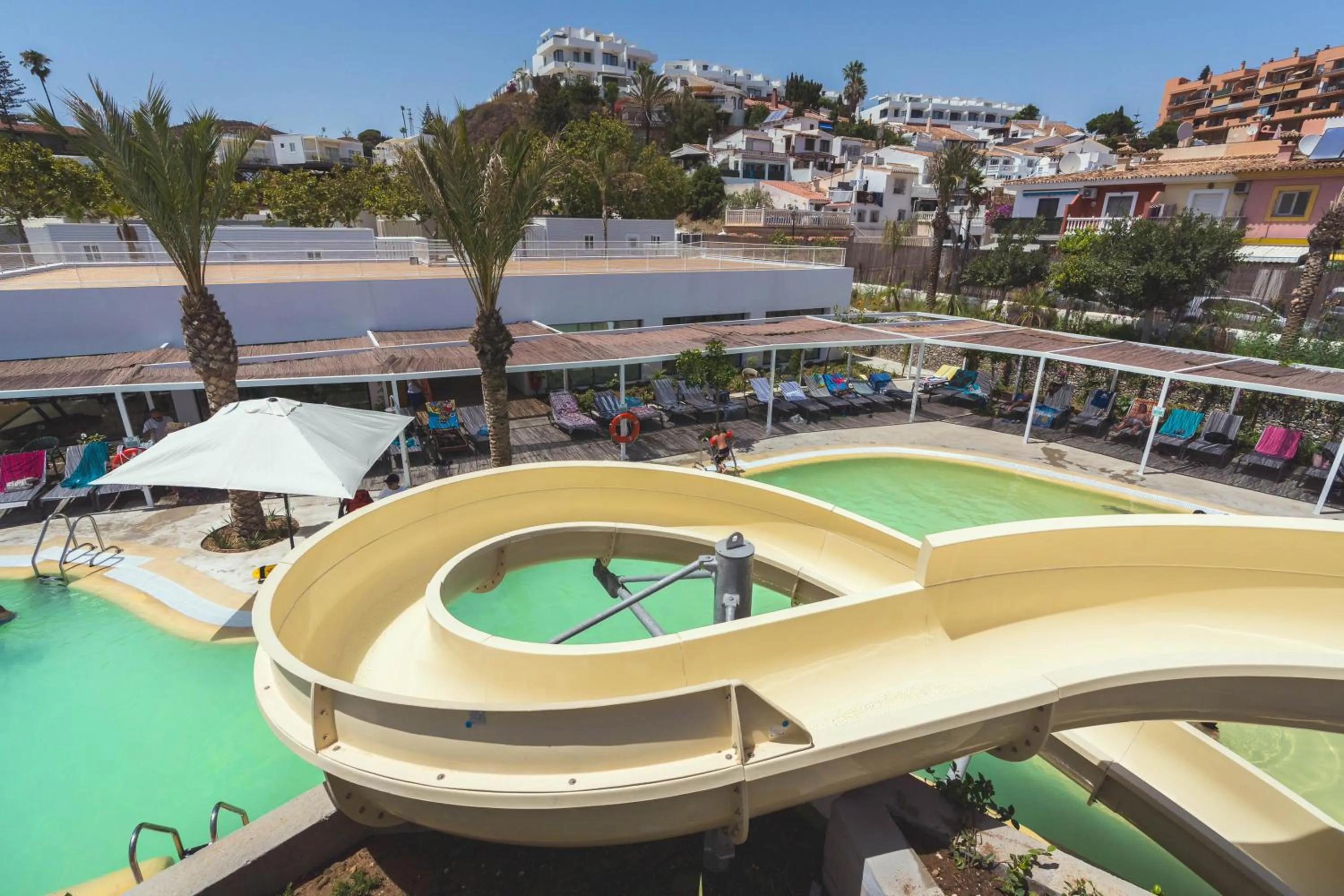 Swimming pool in Costa del Sol Glamping Village