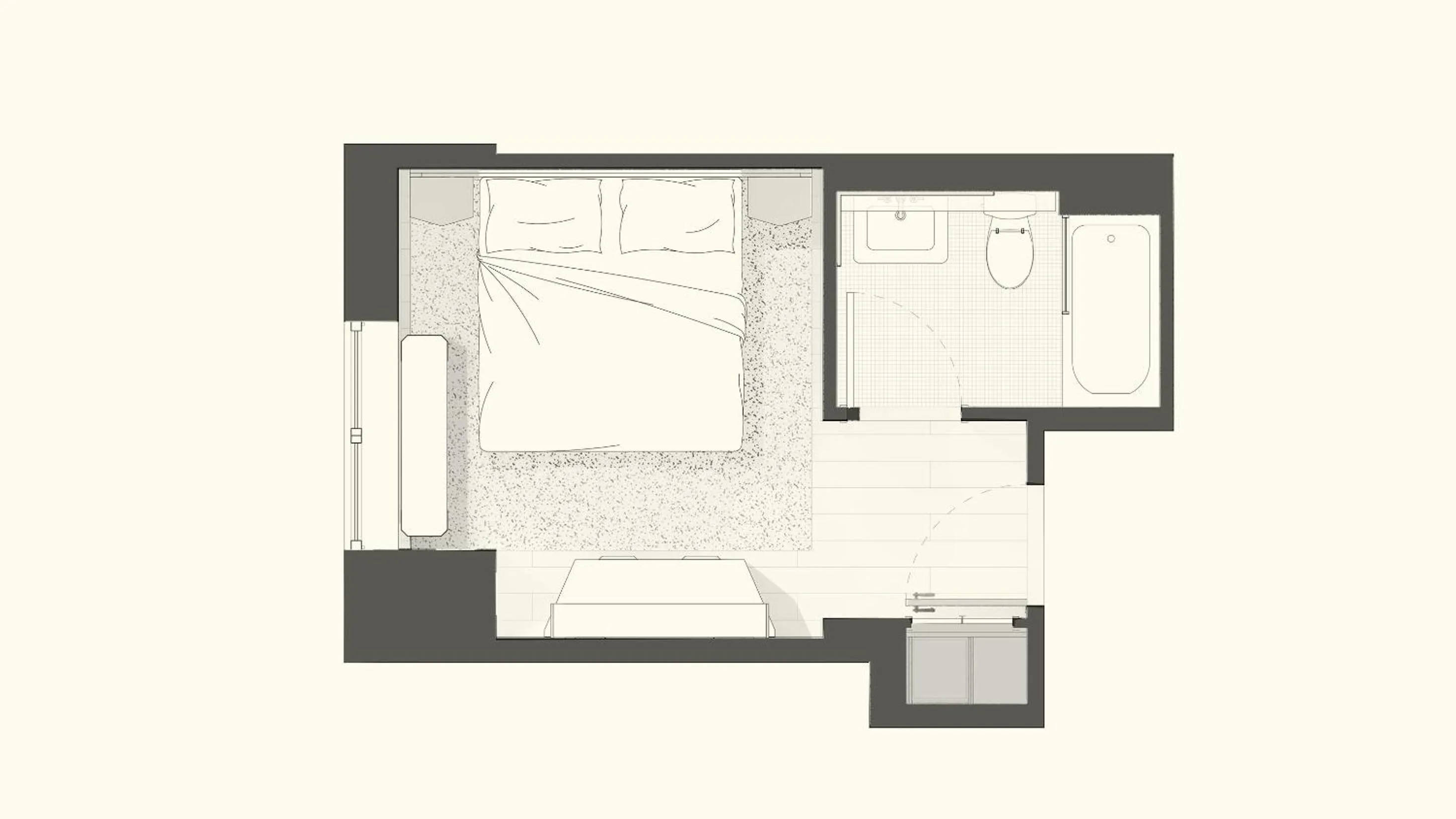 Floor plan in The Manner, The Unbound Collection by Hyatt