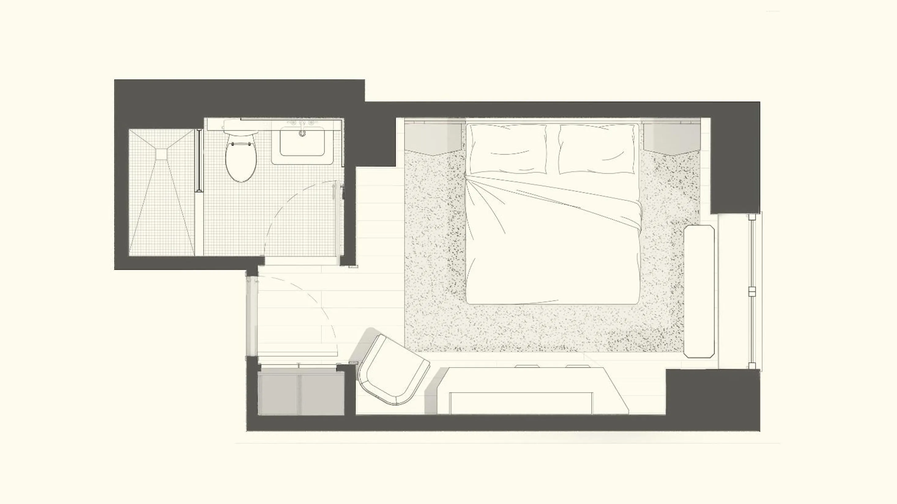Floor plan in The Manner, The Unbound Collection by Hyatt