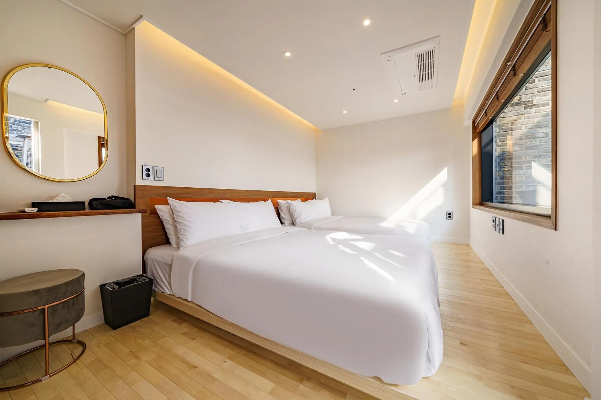 Bed in Hotel Haedeun