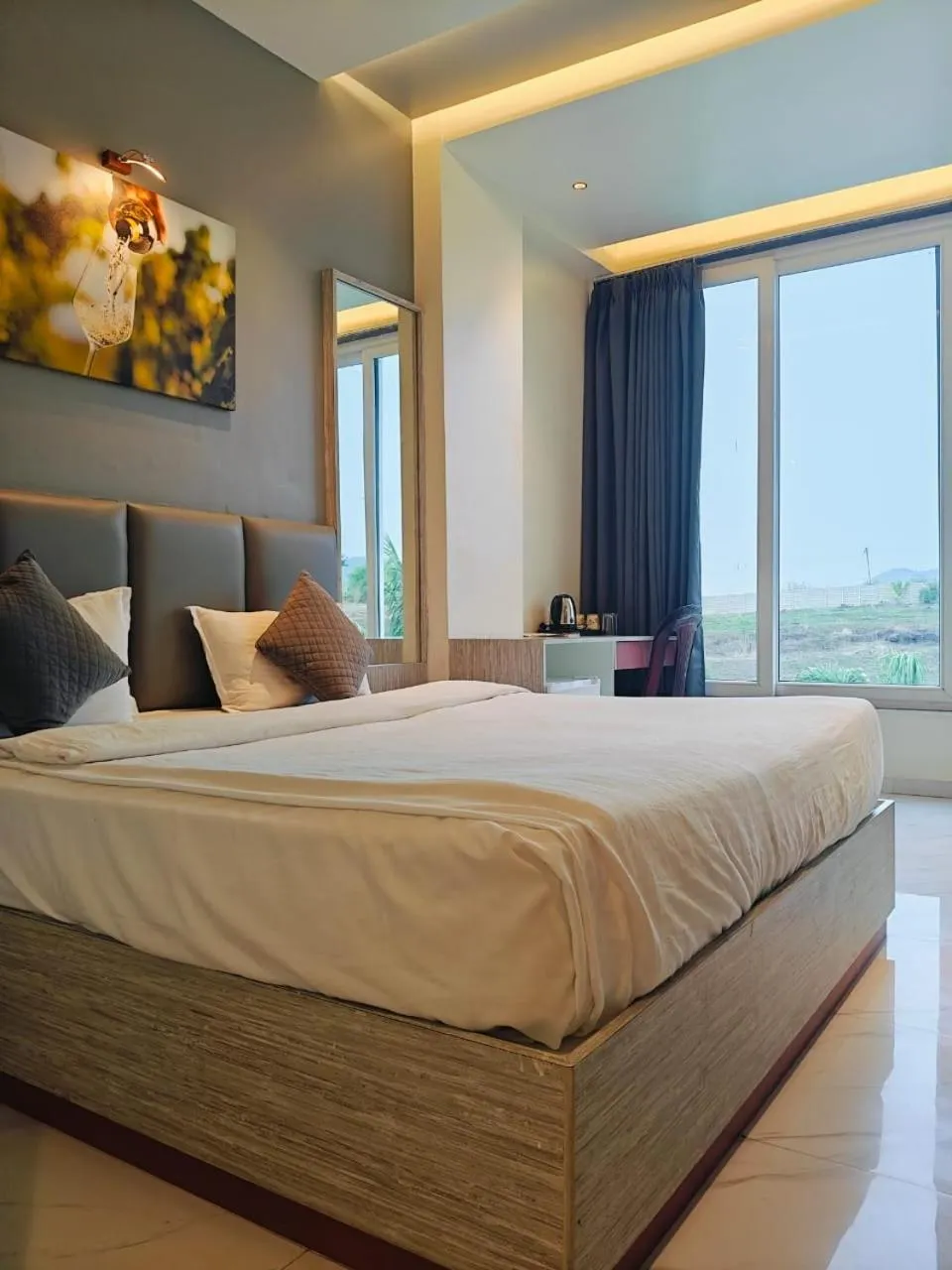 Property building, Bed in River An Sky Resort