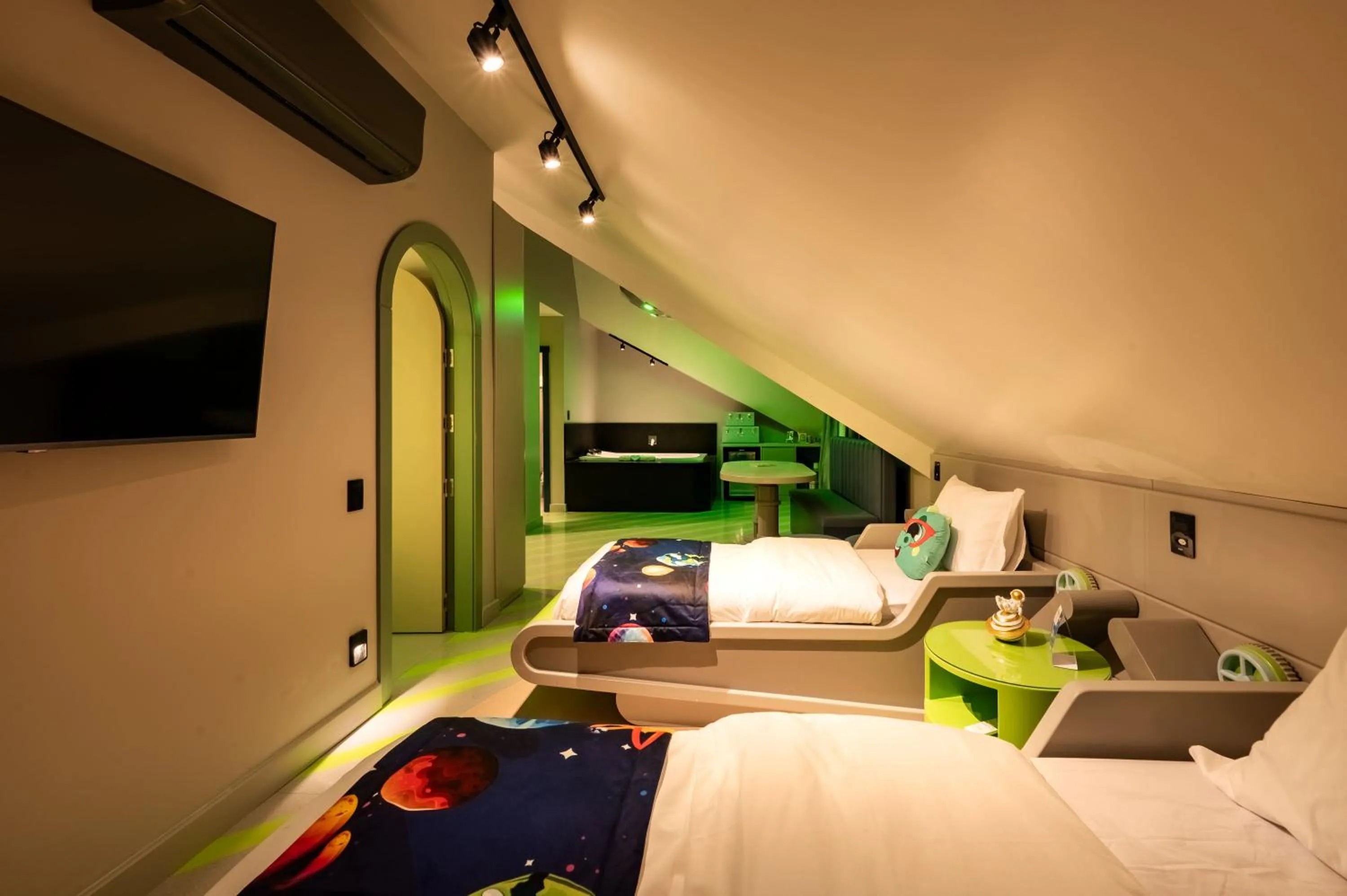 Bed in Mundo Criamigos Hotel Gramado