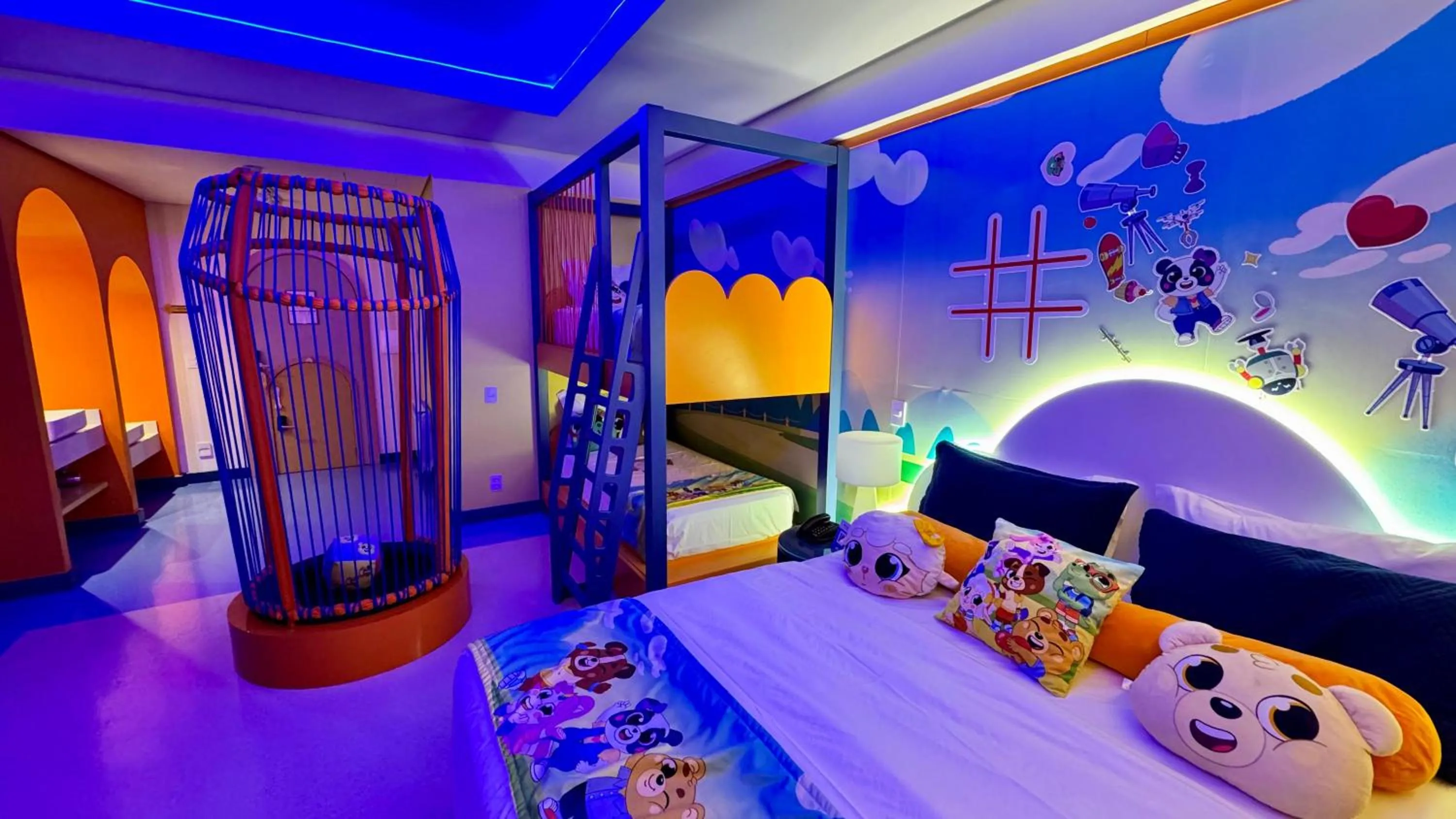 Bedroom, Bed in Mundo Criamigos Hotel Gramado