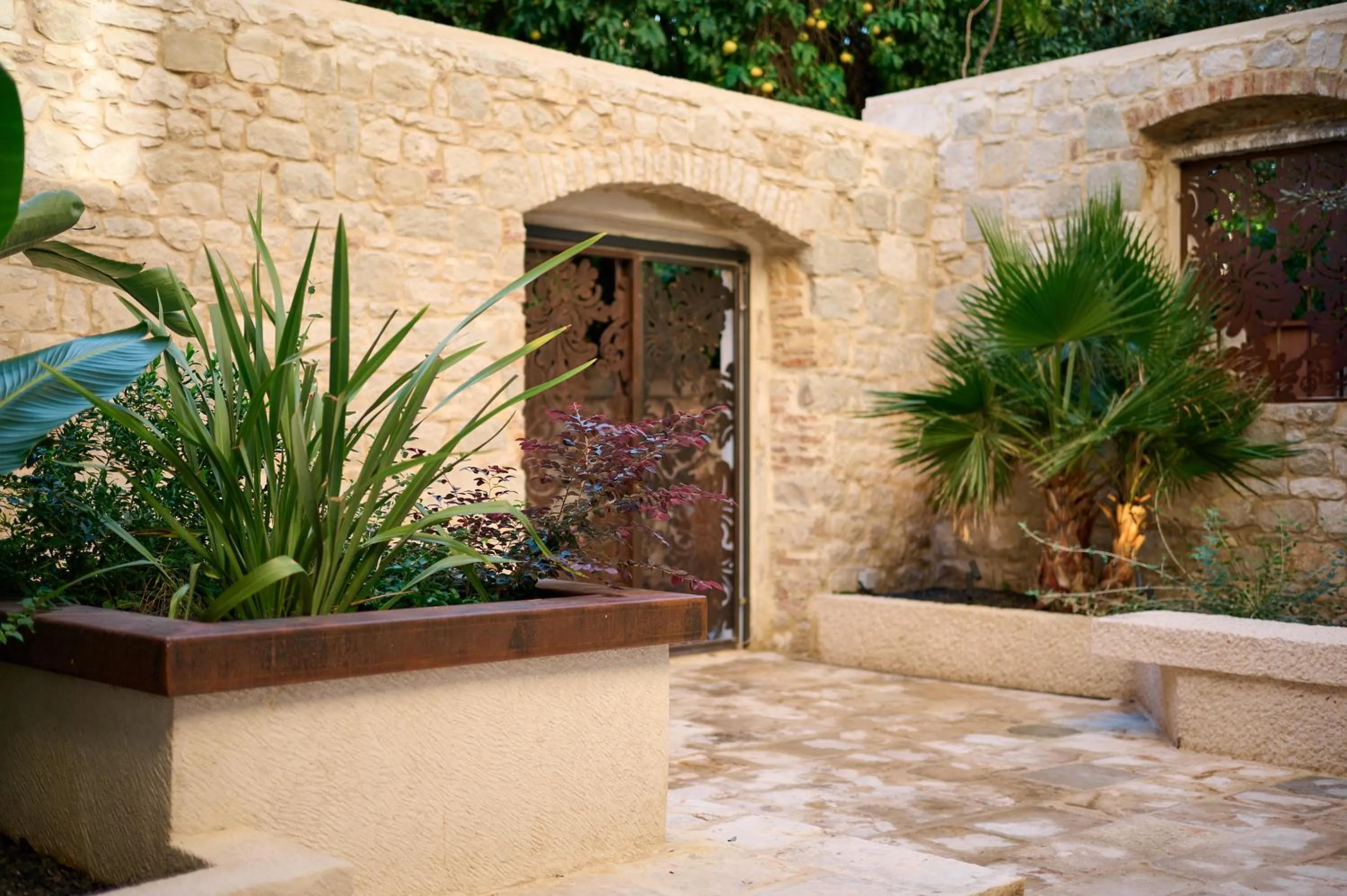 Patio in Central Heritage Hotel