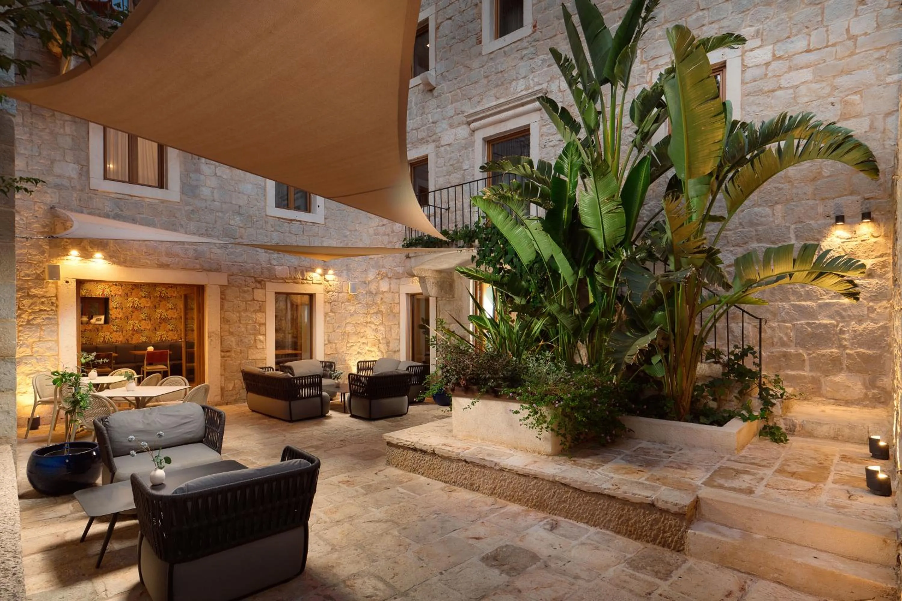 Patio in Central Heritage Hotel