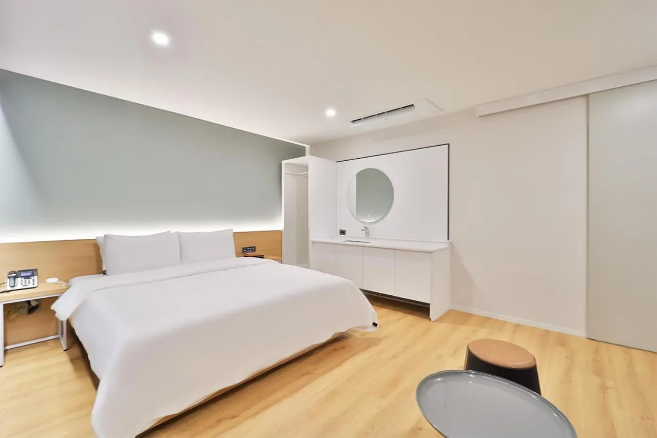 Bed in Gongdam Stay Hotel Ulsan Samsan