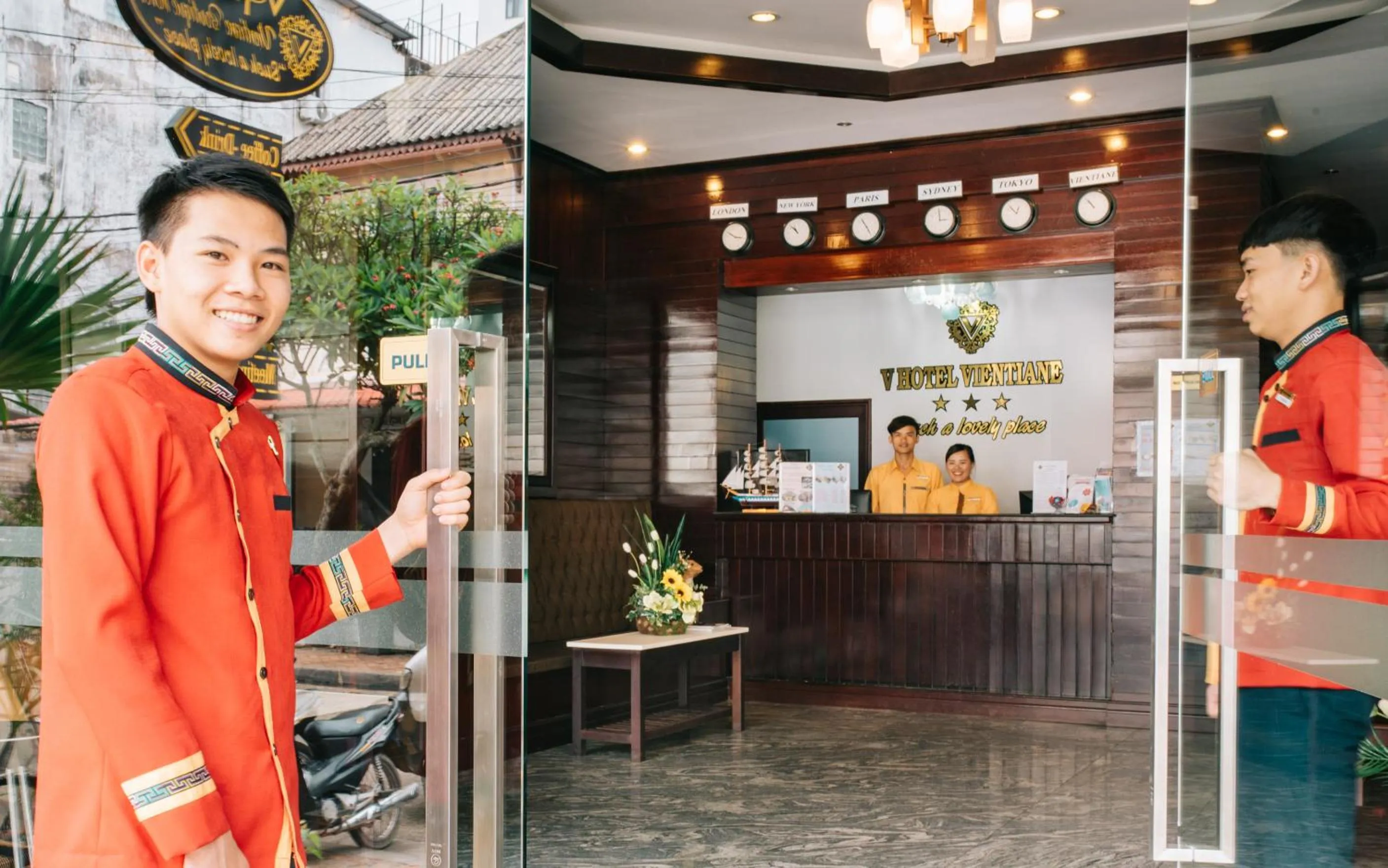 Lobby or reception in V Hotel Vientiane