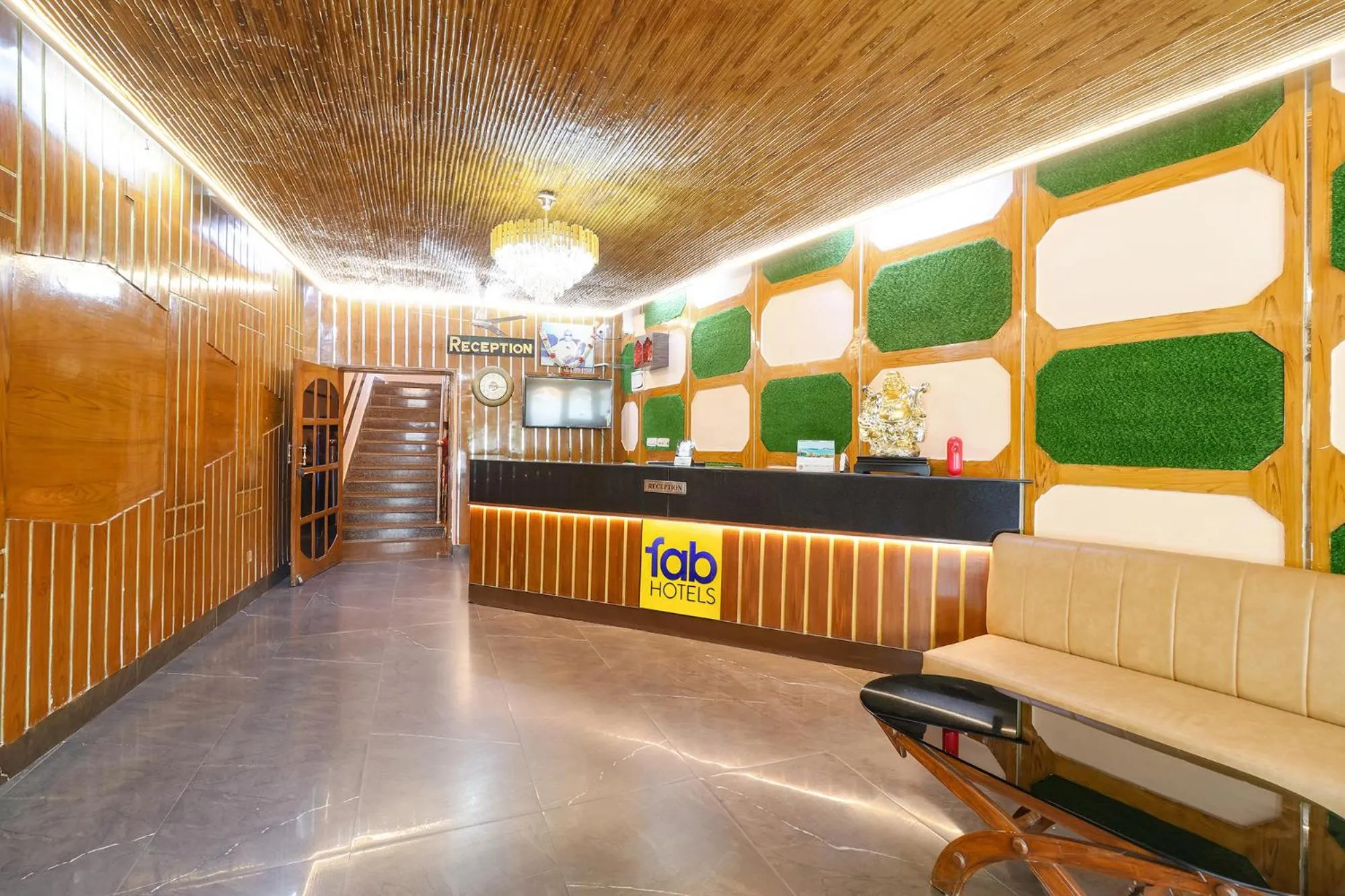 Lobby or reception in FabHotel Shanti International