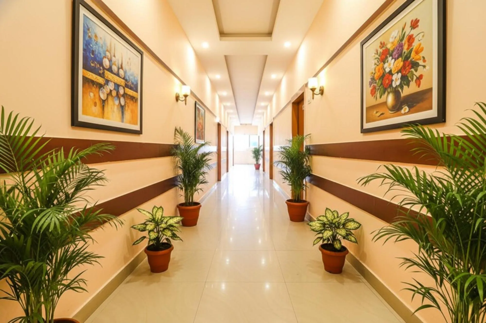 Lobby or reception in FabHotel Shanti International