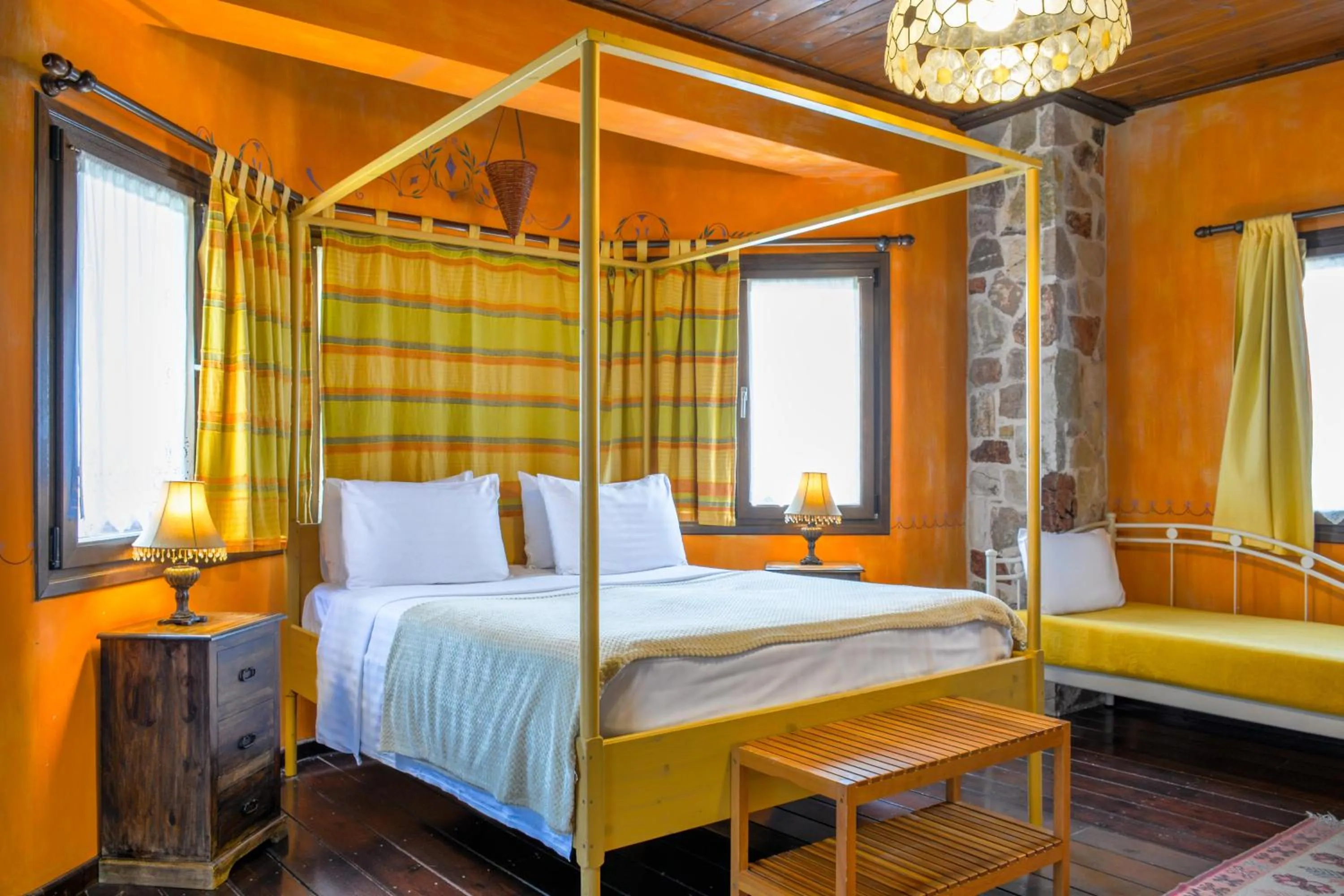 Bed in Monastiri Guesthouse