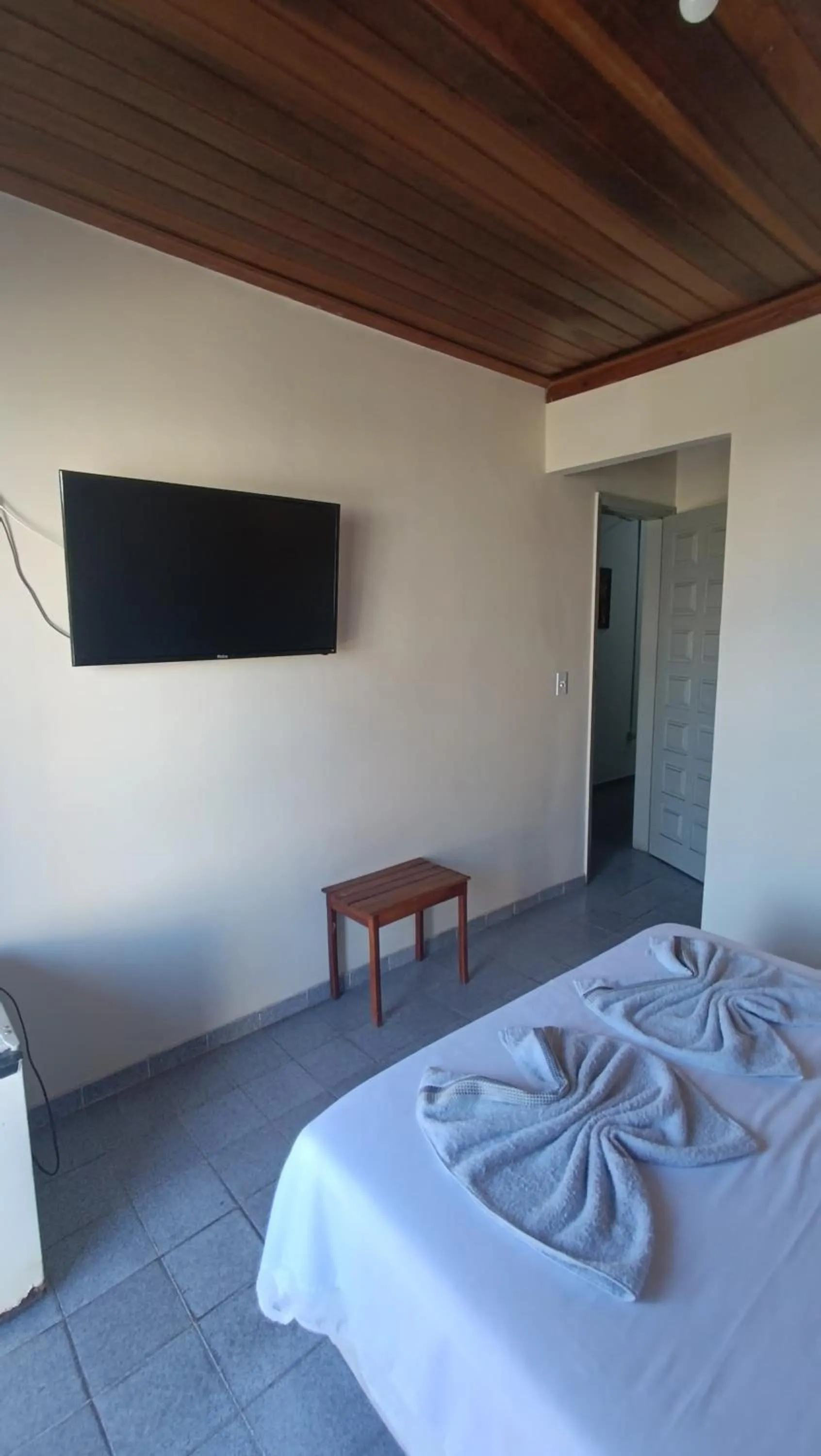 Bed in Pousada da Ale