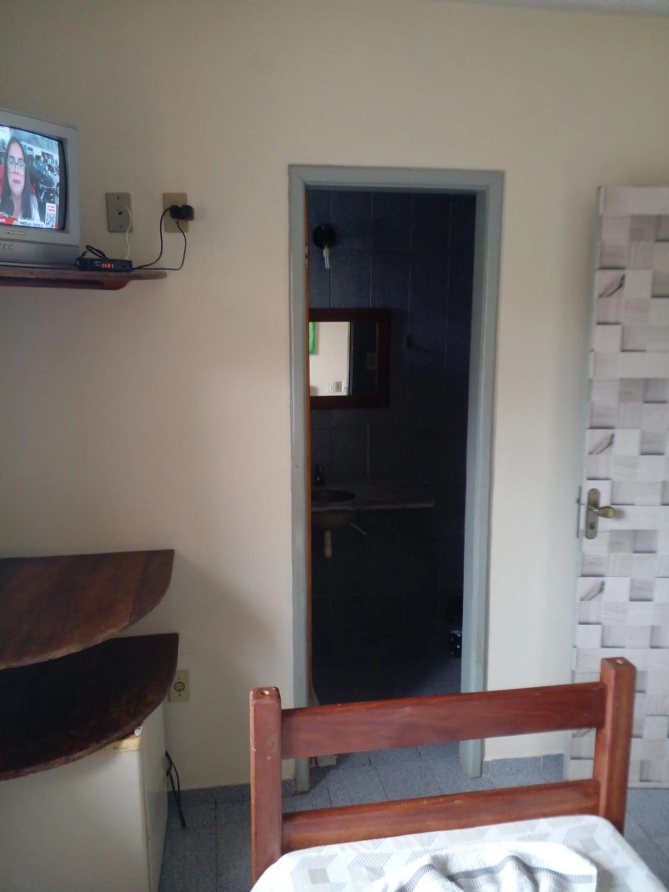 Bed in Pousada da Ale