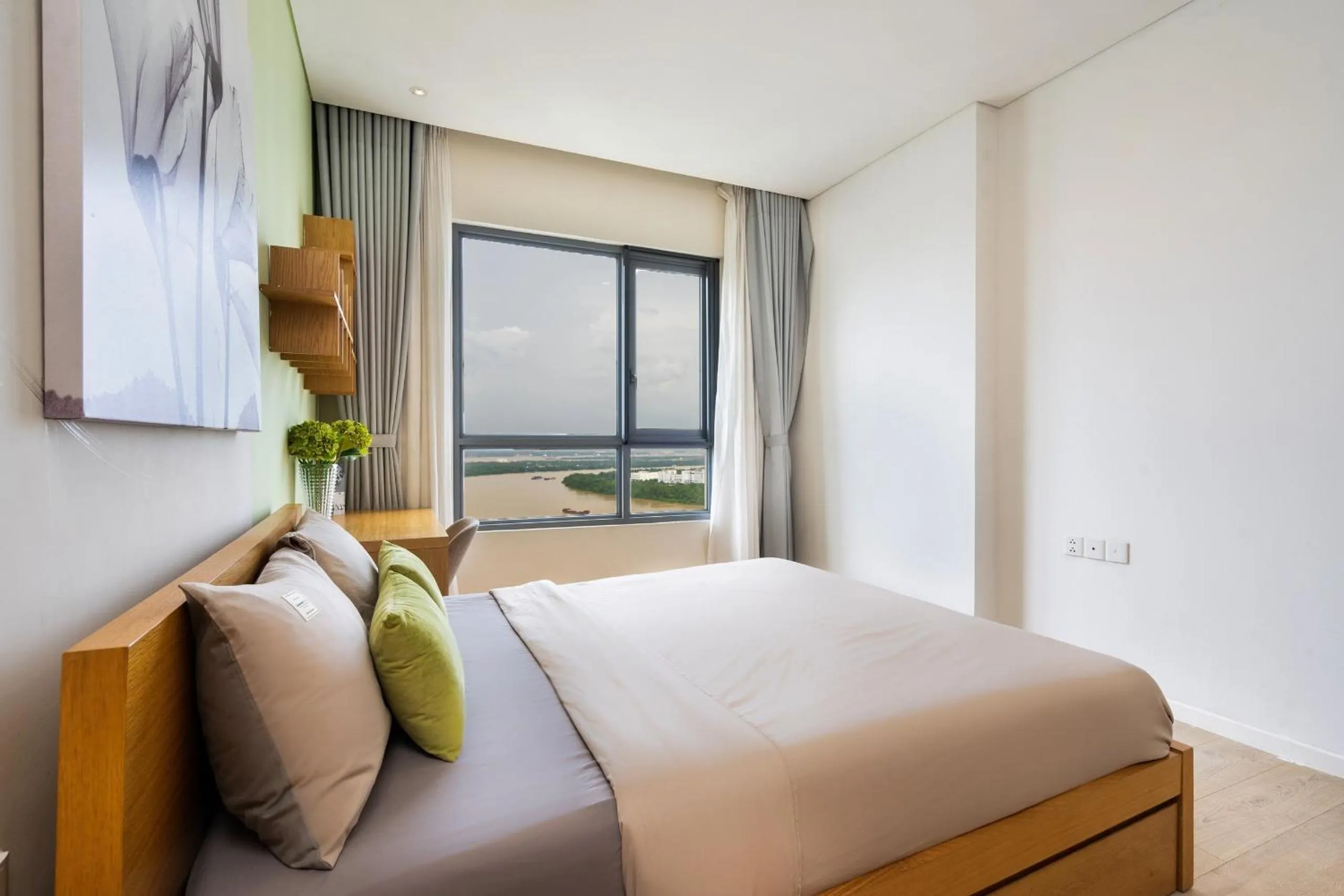 Bed in Diamond Island - Mekong Retreat Apartment