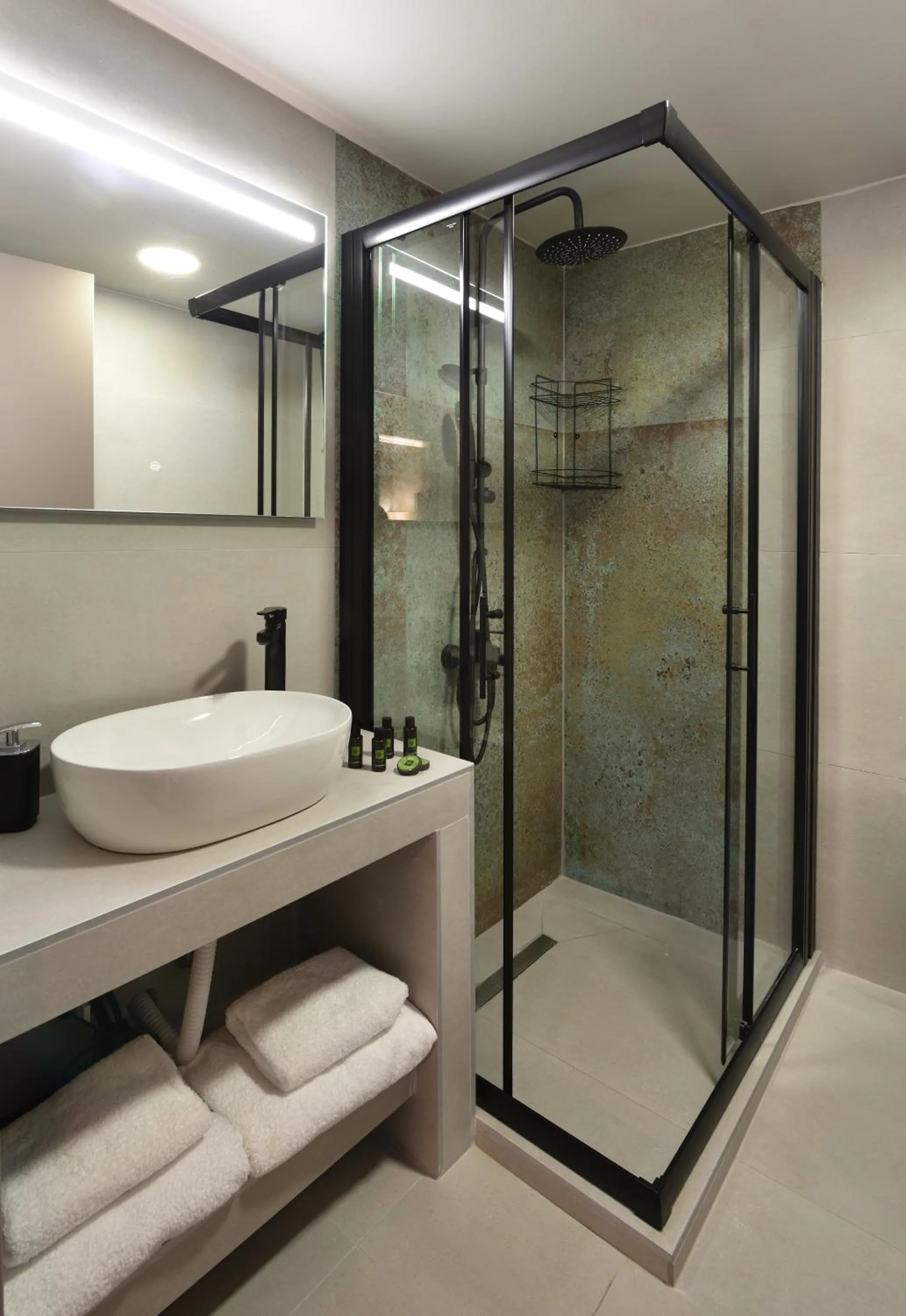 Bathroom in Olive All-Seasons Suites, Panel Hospitality Homes & Villas