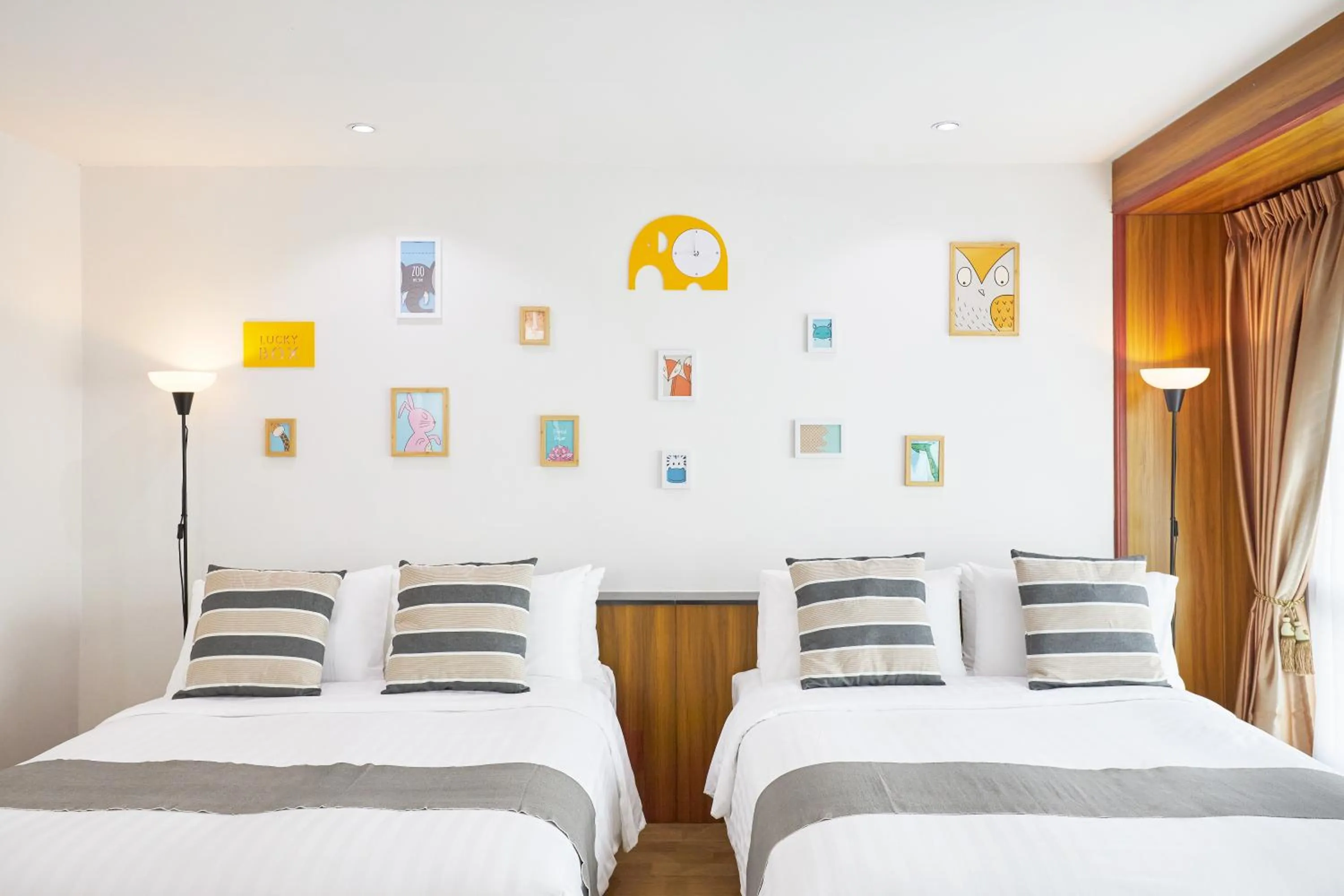 Bed in Cozy Donmueang Hotel