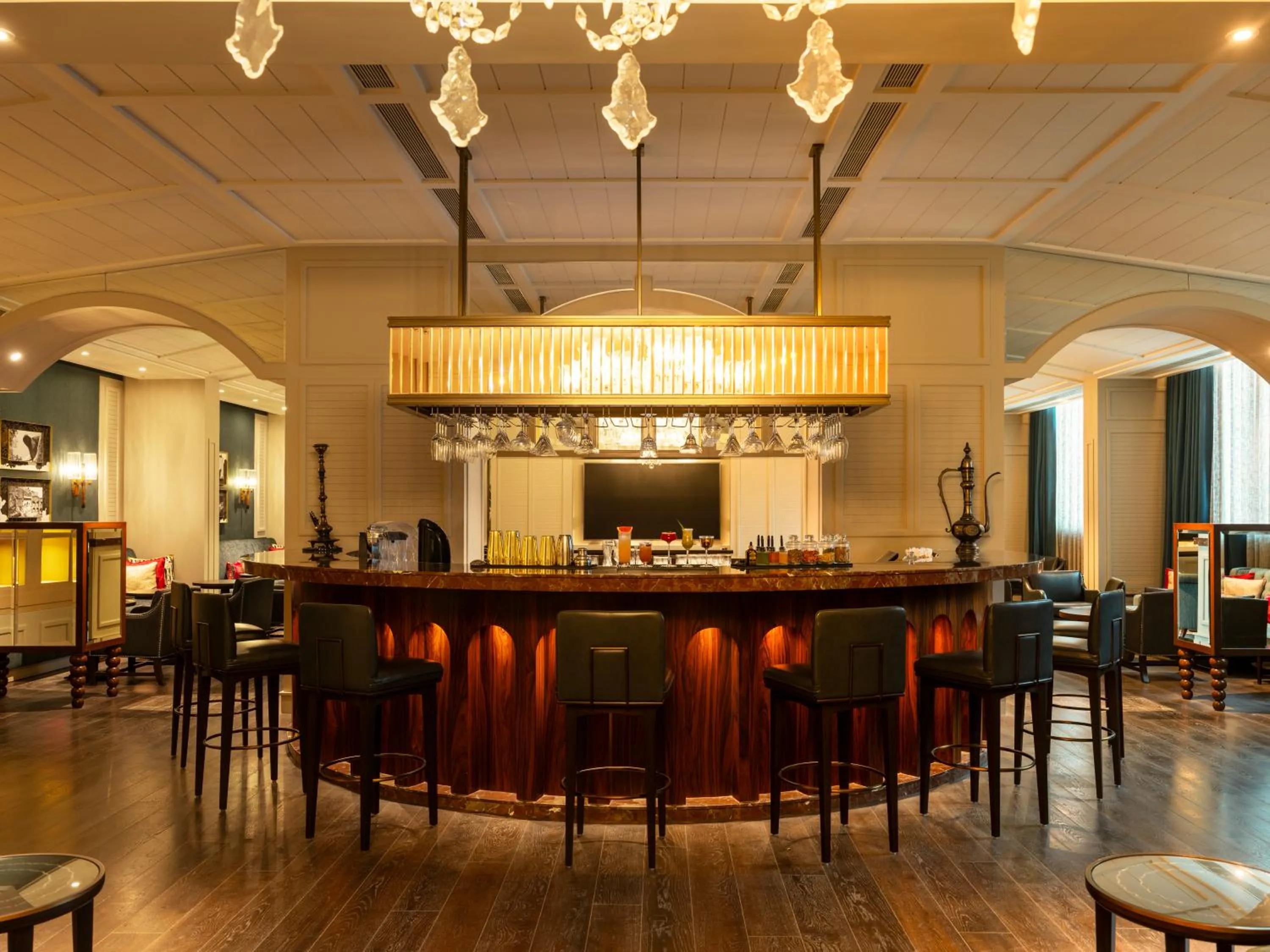 Lounge or bar in The Leela Hyderabad Banjara Hills