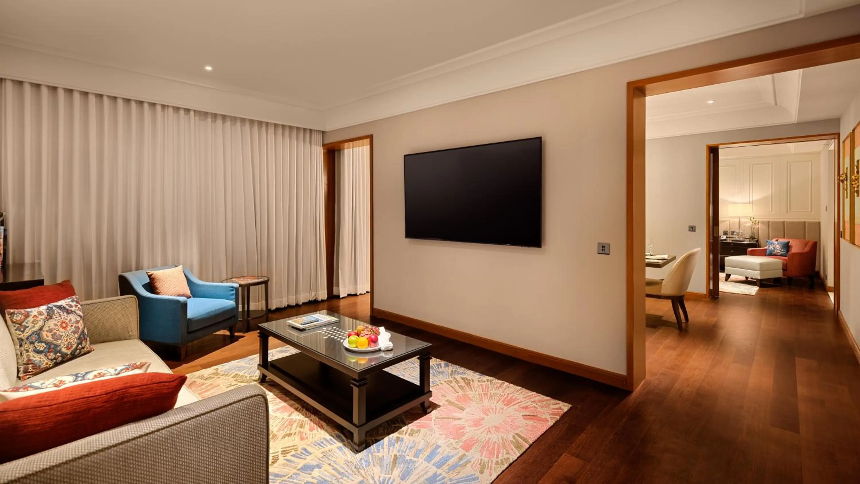 Living room in The Leela Hyderabad Banjara Hills